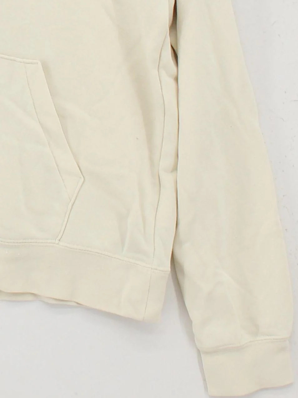 Nike Men's Hoodie L Cream 100% Cotton Pullover - Image 4