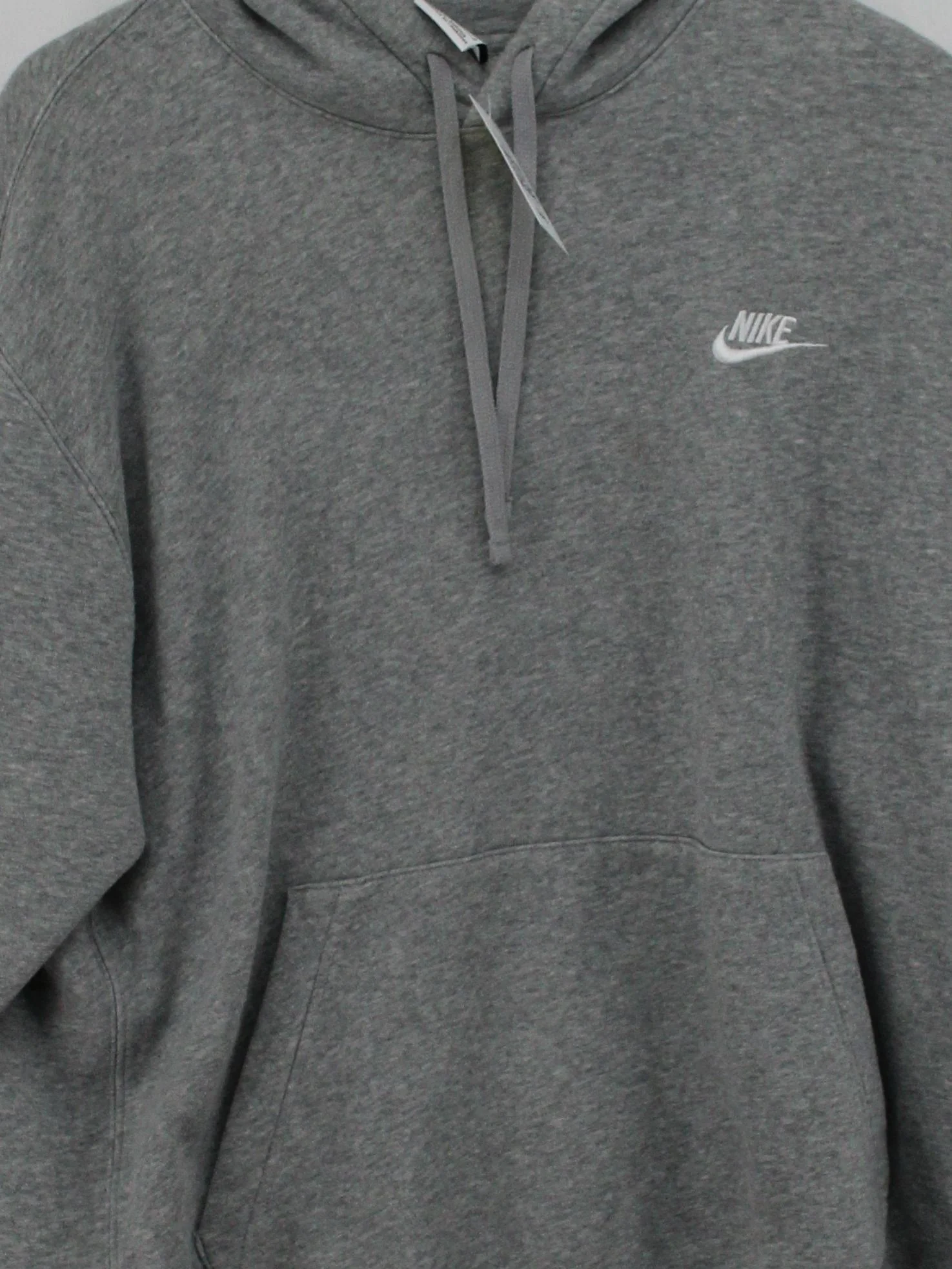 Nike Men's Hoodie L Grey 100% Cotton Pullover - Image 3