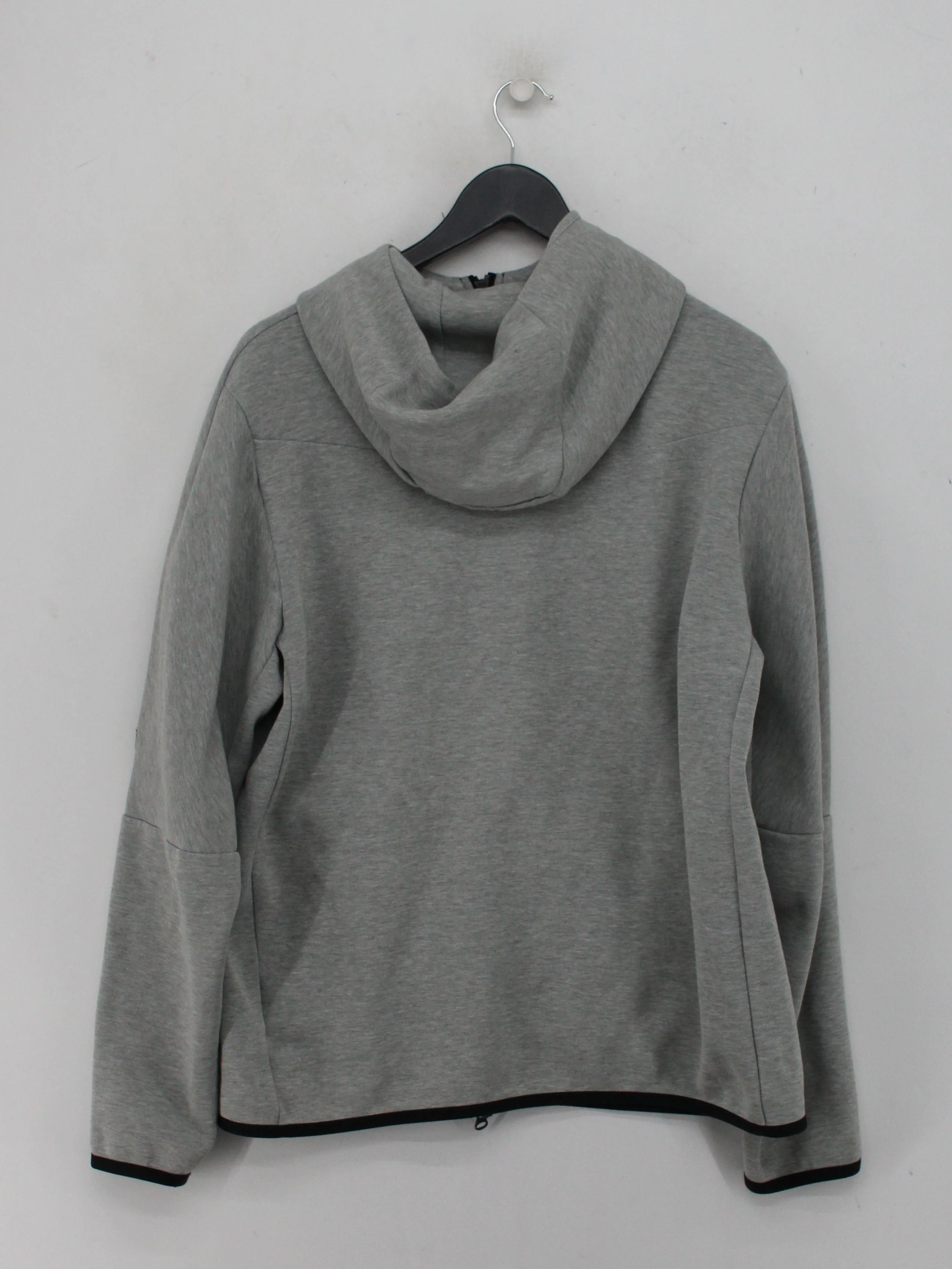 Nike Men's Hoodie L Grey Cotton with Polyester Pullover - Image 2
