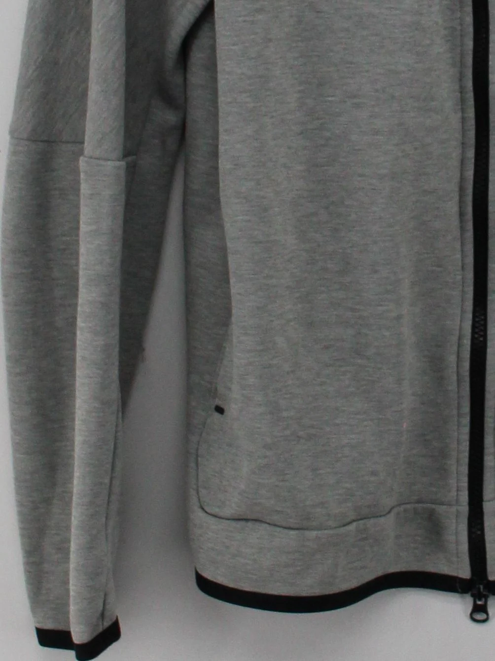 Nike Men's Hoodie L Grey Cotton with Polyester Pullover - Image 4