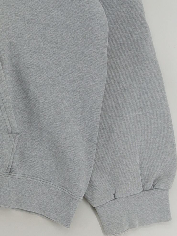 Nike Men's Hoodie L Grey Cotton with Polyester Pullover - Image 4