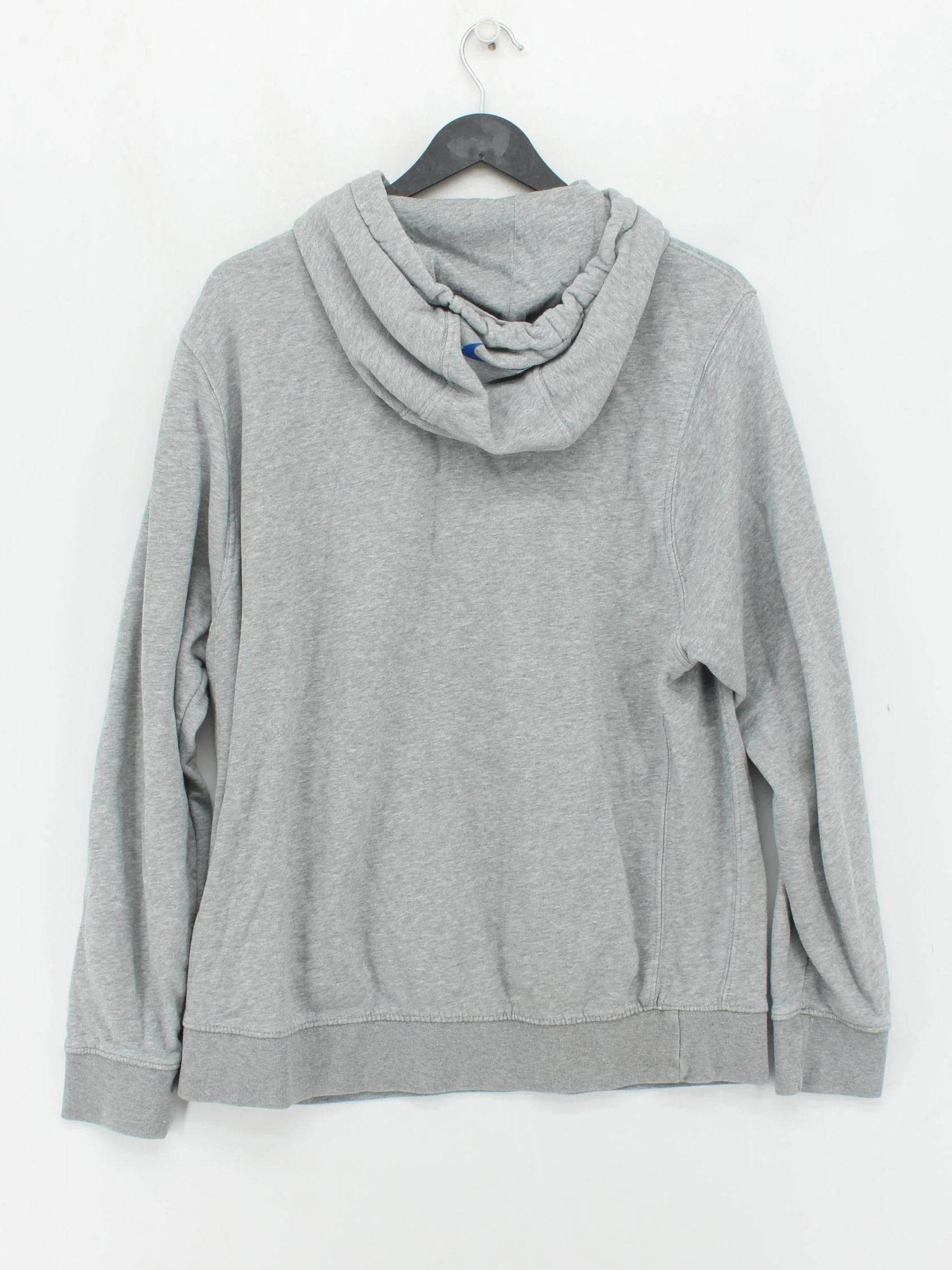 Nike Men's Hoodie L Grey Graphic Cotton with Polyester Pullover - Image 2