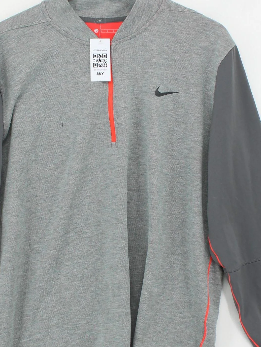 Nike Men's Hoodie L Grey Polyester with Spandex Pullover - Image 3