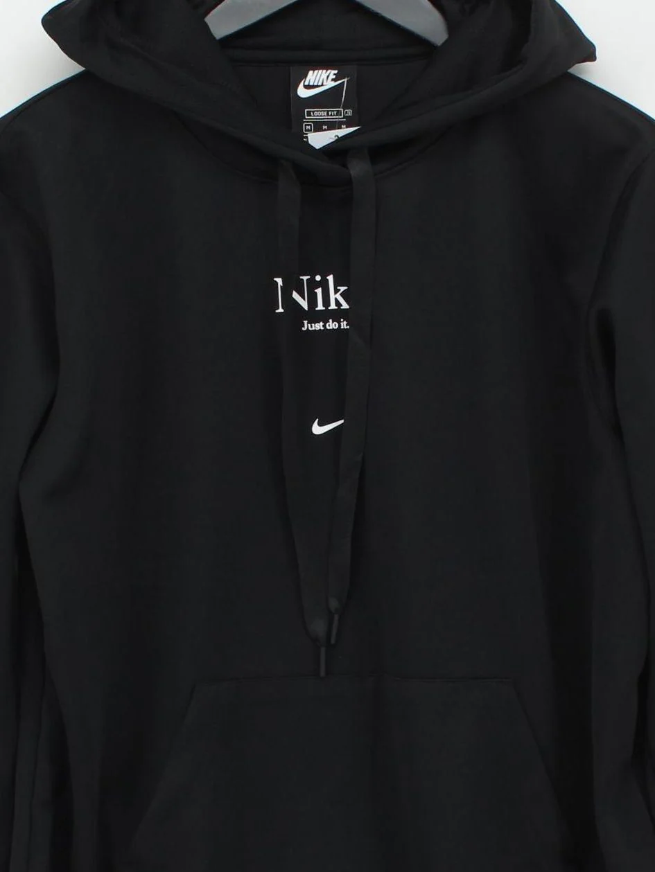 Nike Men's Hoodie M Black 100% Polyester Pullover - Image 3
