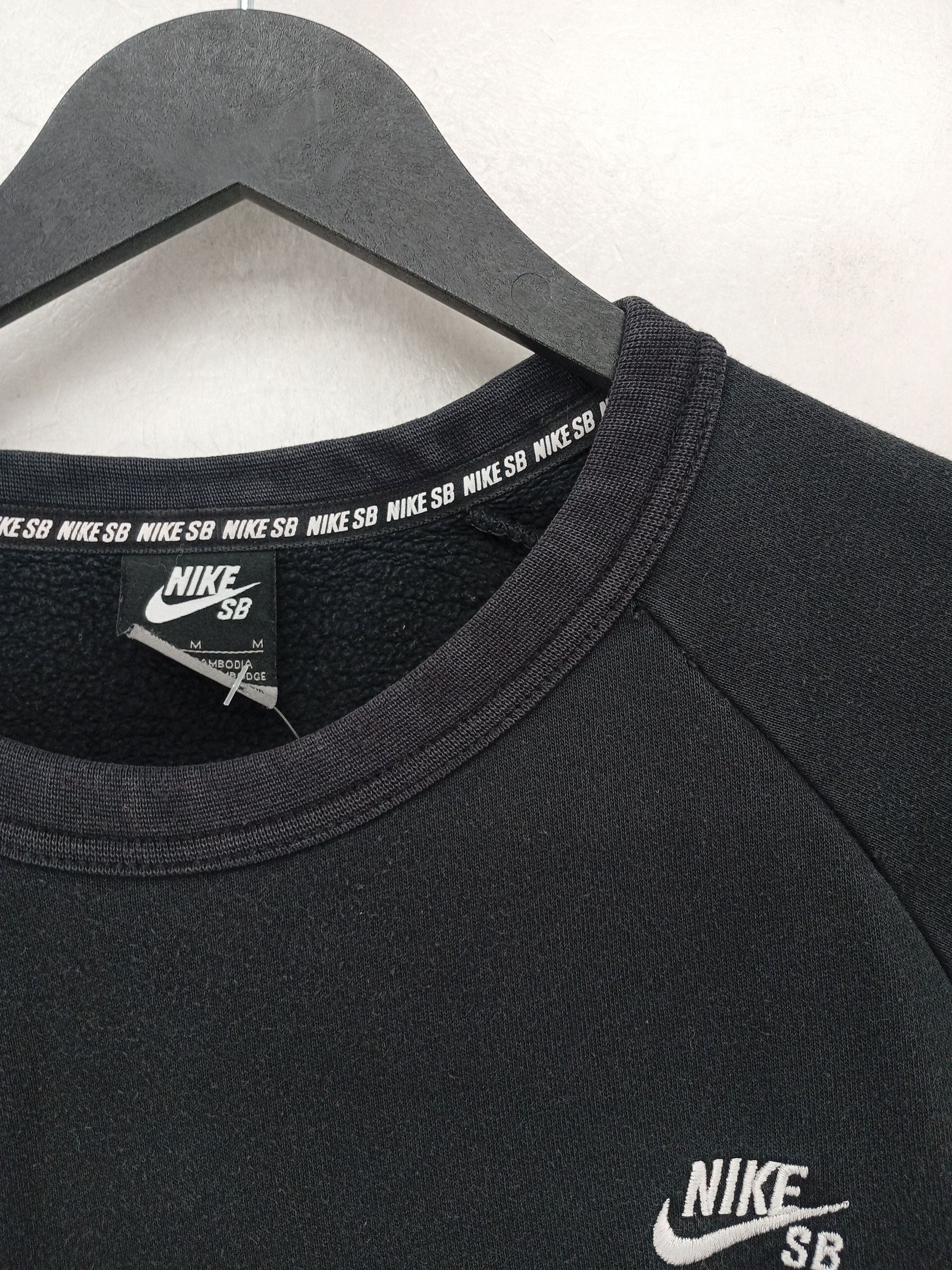 Nike Men's Hoodie M Black Cotton with Polyester, Elastane Pullover - Image 5