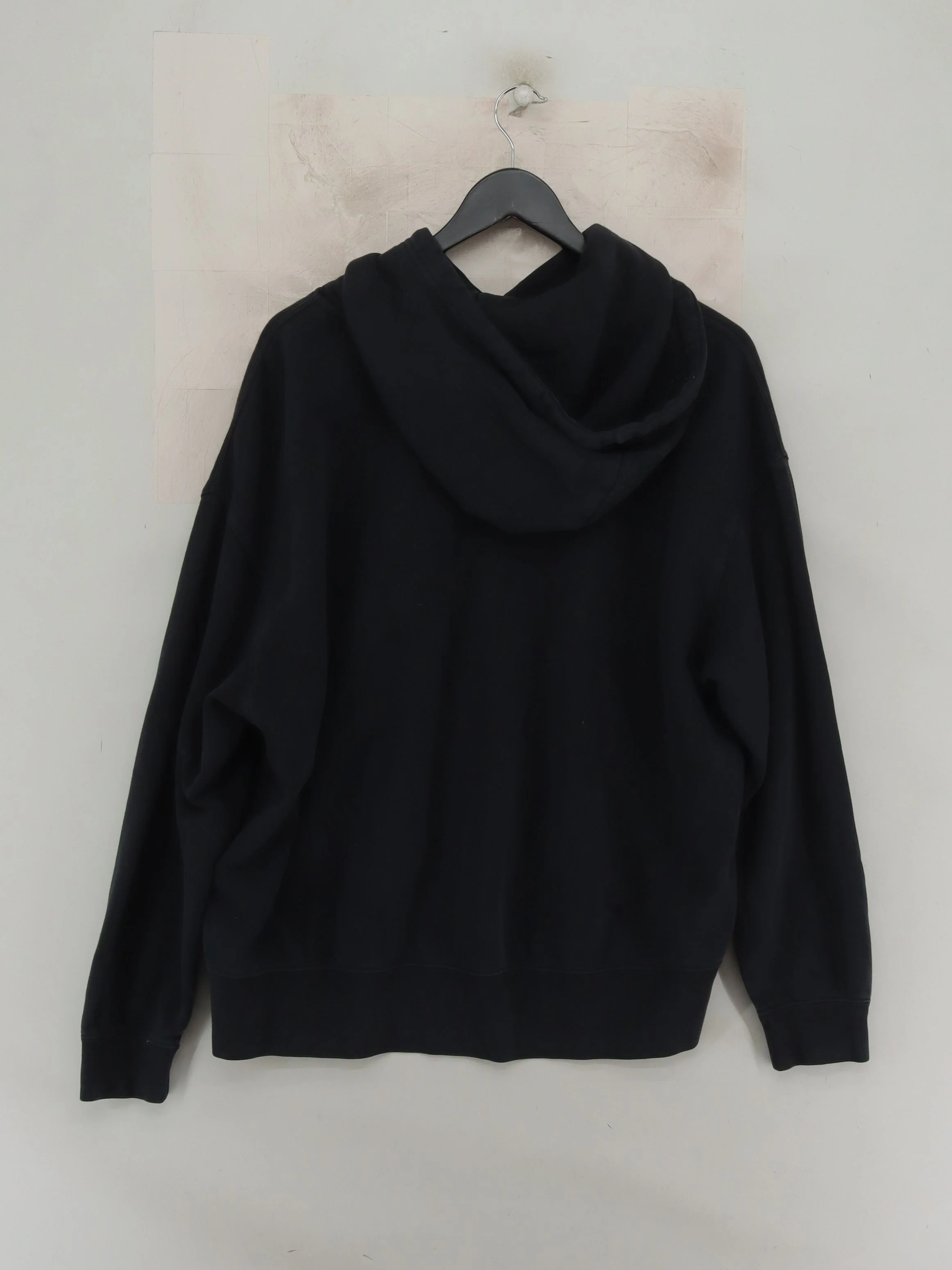 Nike Men's Hoodie M Black Cotton with Polyester Pullover - Image 2