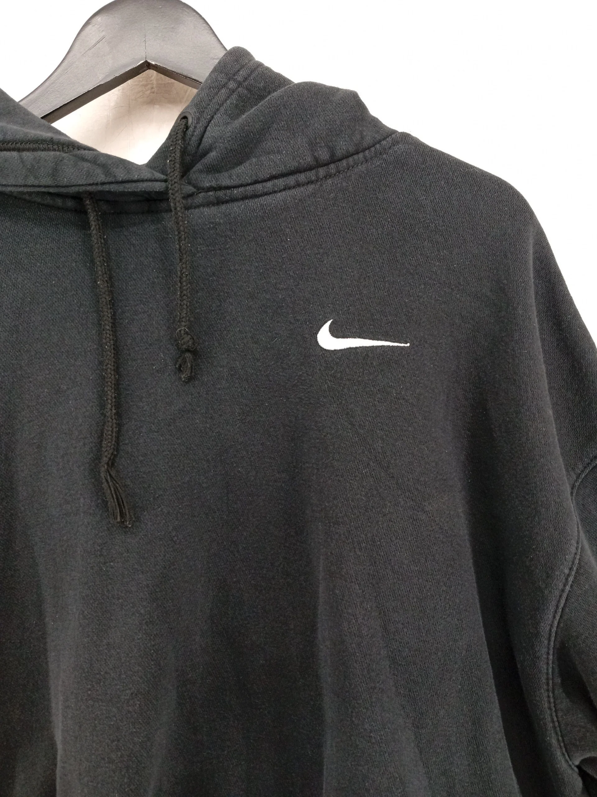 Nike Men's Hoodie M Black Cotton with Polyester Pullover - Image 5