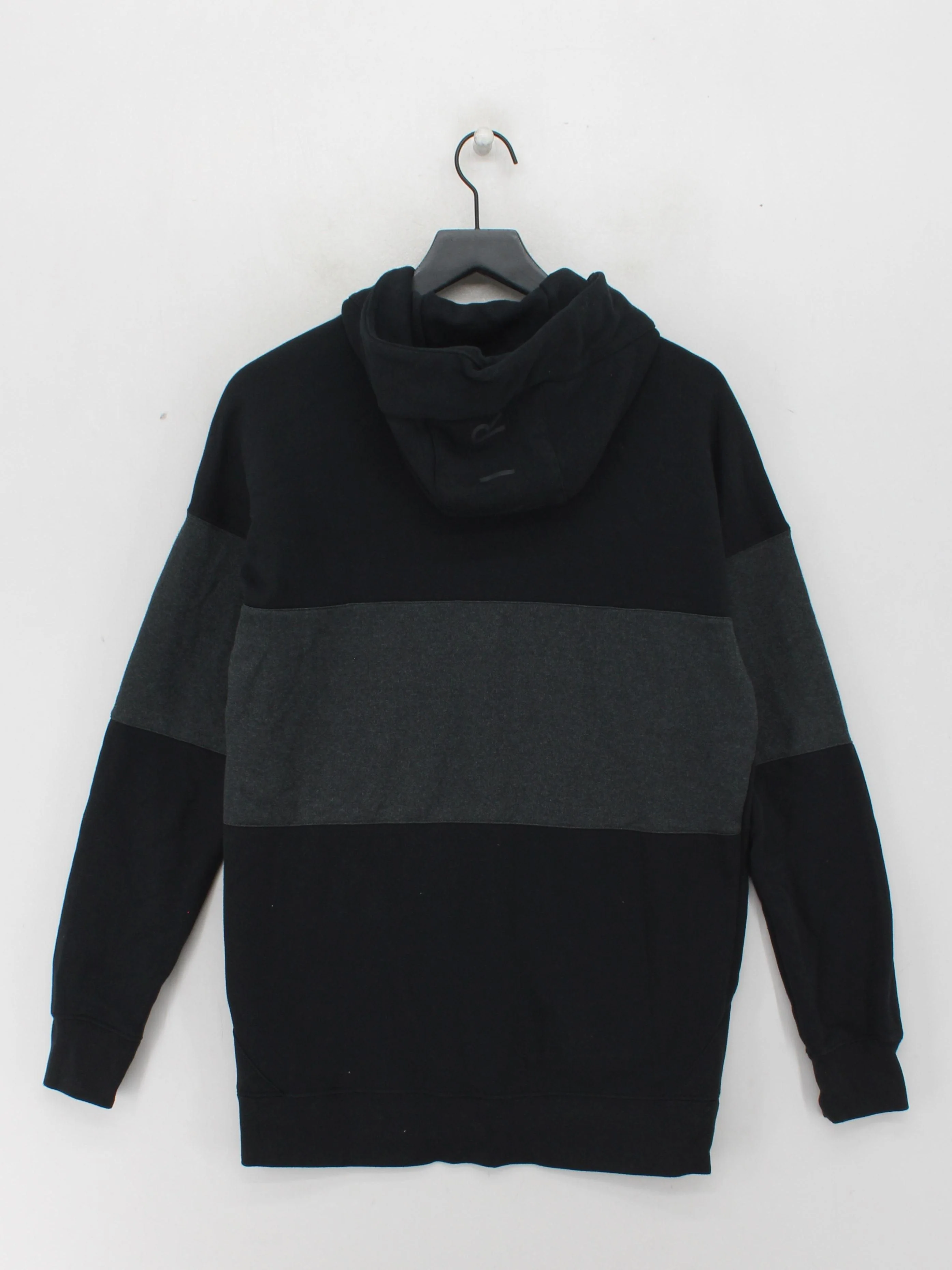 Nike Men's Hoodie M Black Graphic Cotton with Polyester Pullover - Image 2
