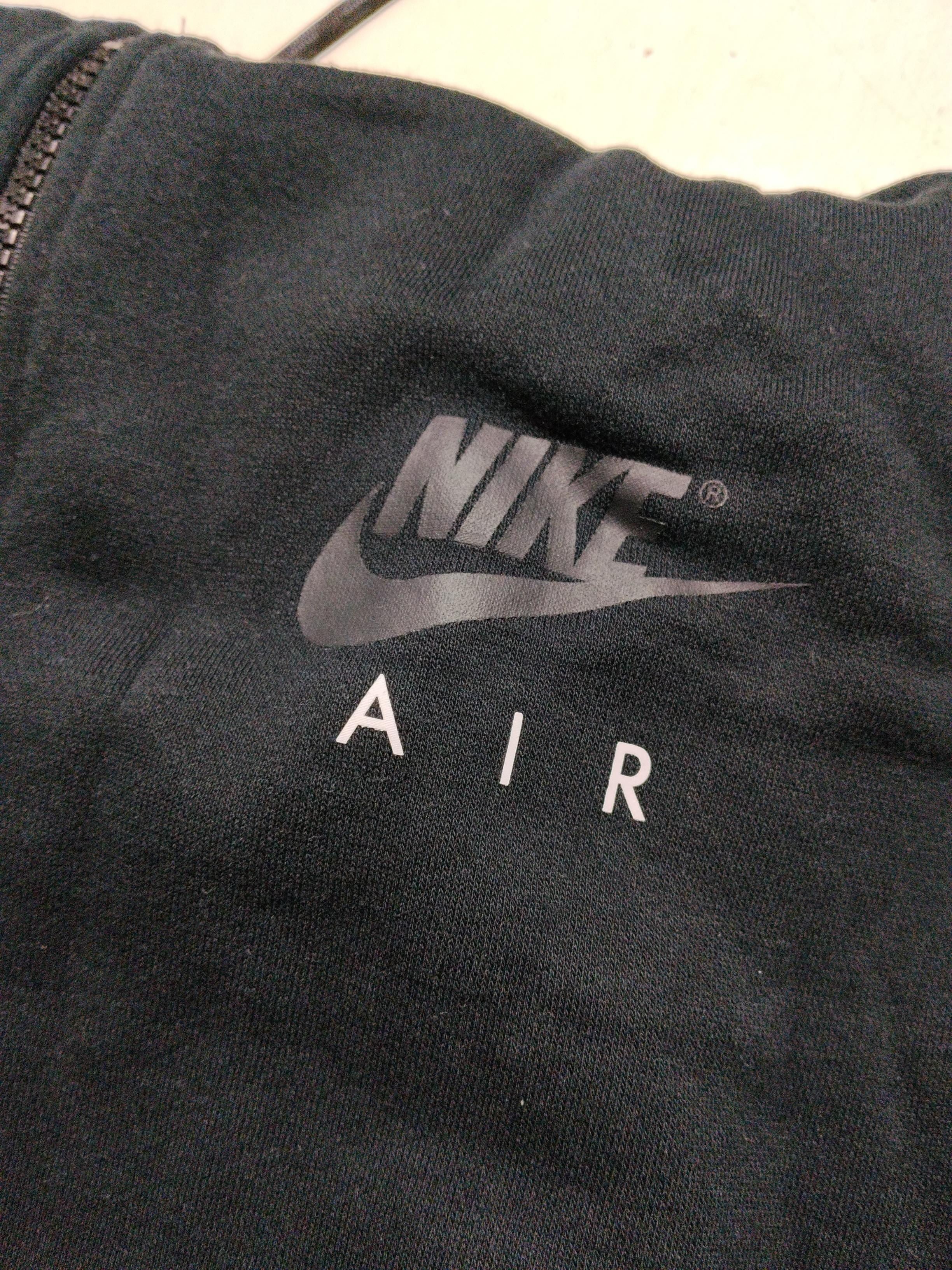 Nike Men's Hoodie M Black Graphic Cotton with Polyester Pullover - Image 5