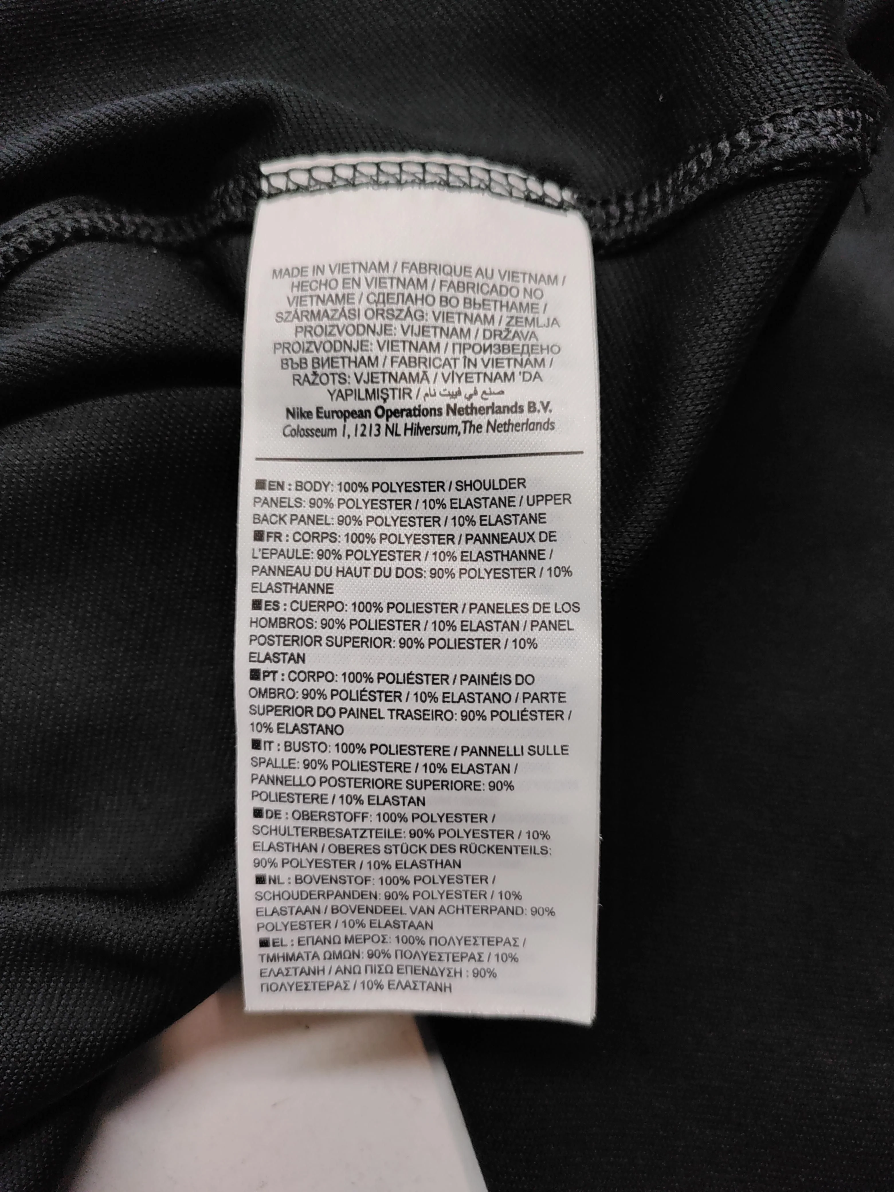 Nike Men's Hoodie M Black Polyester with Elastane Pullover - Image 7
