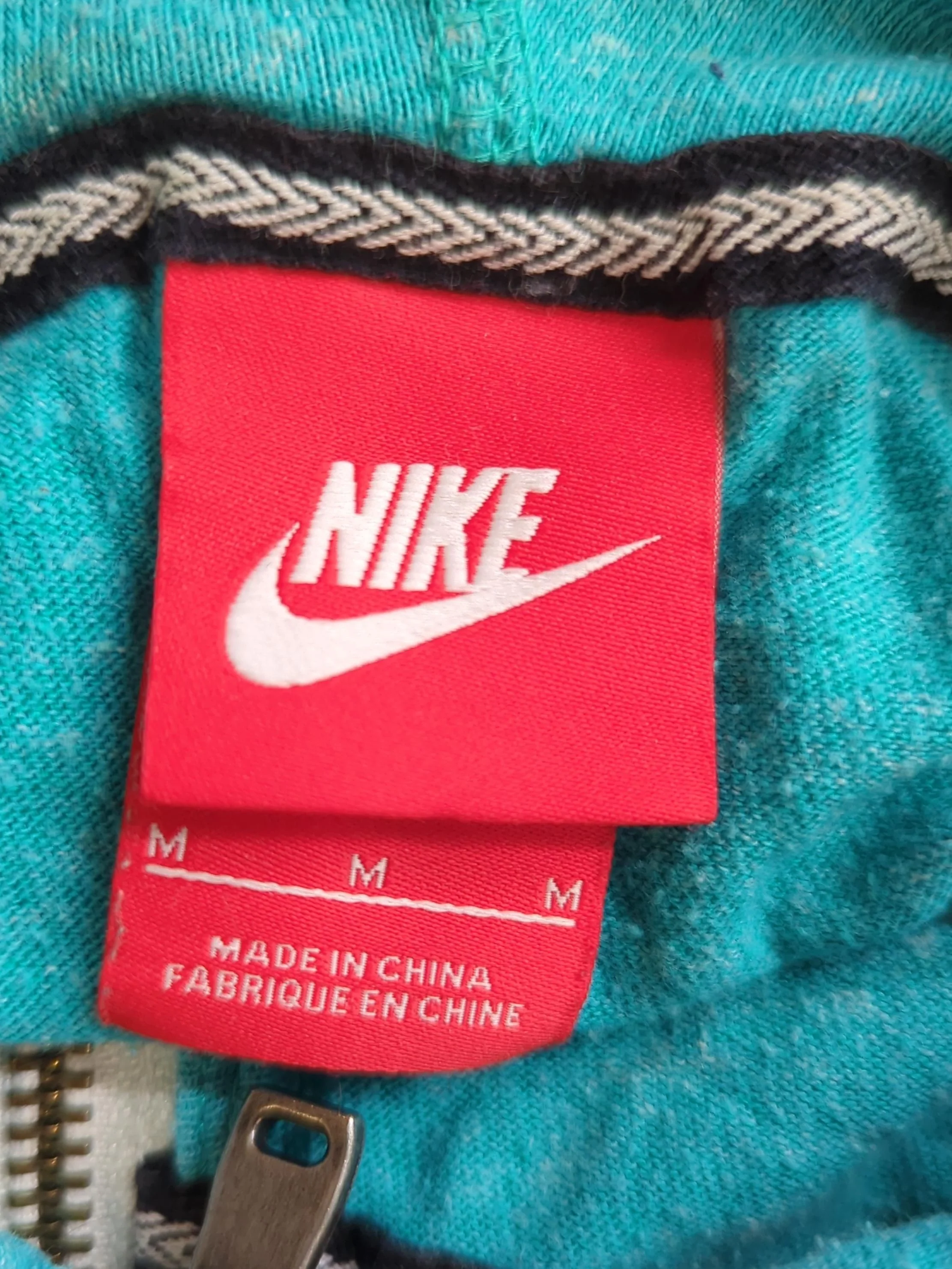Nike Men's Hoodie M Blue 100% Cotton Pullover - Image 5