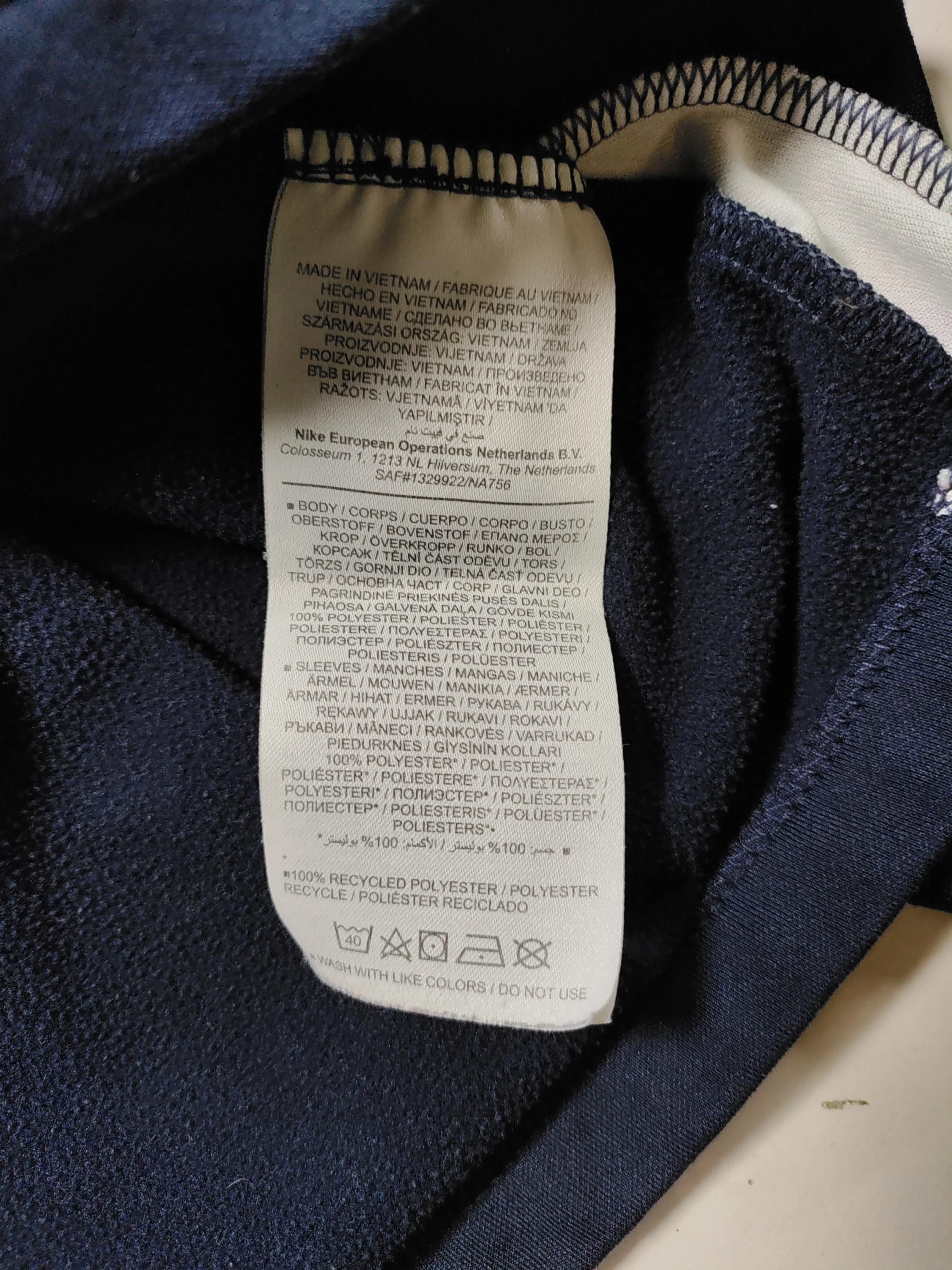 Nike Men's Hoodie M Blue 100% Polyester Pullover - Image 6