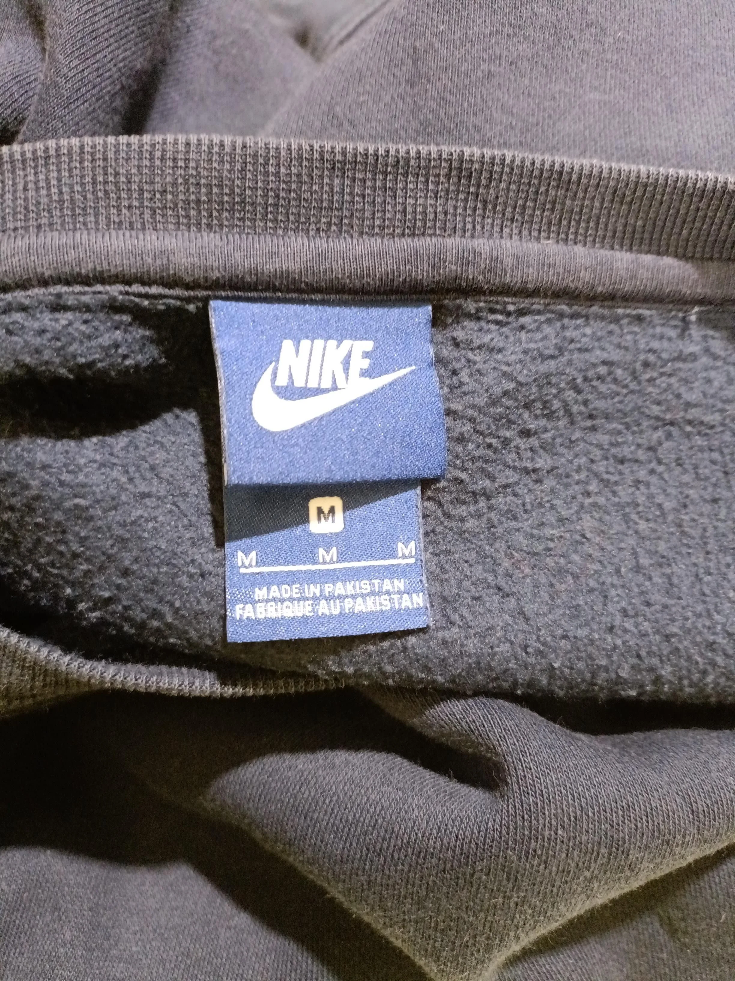 Nike Men's Hoodie M Blue Graphic Cotton with Polyester Pullover - Image 5