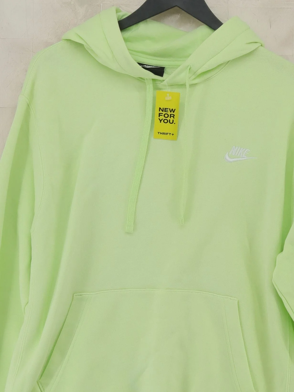 Nike Men's Hoodie M Green 100% Cotton Pullover - Image 3