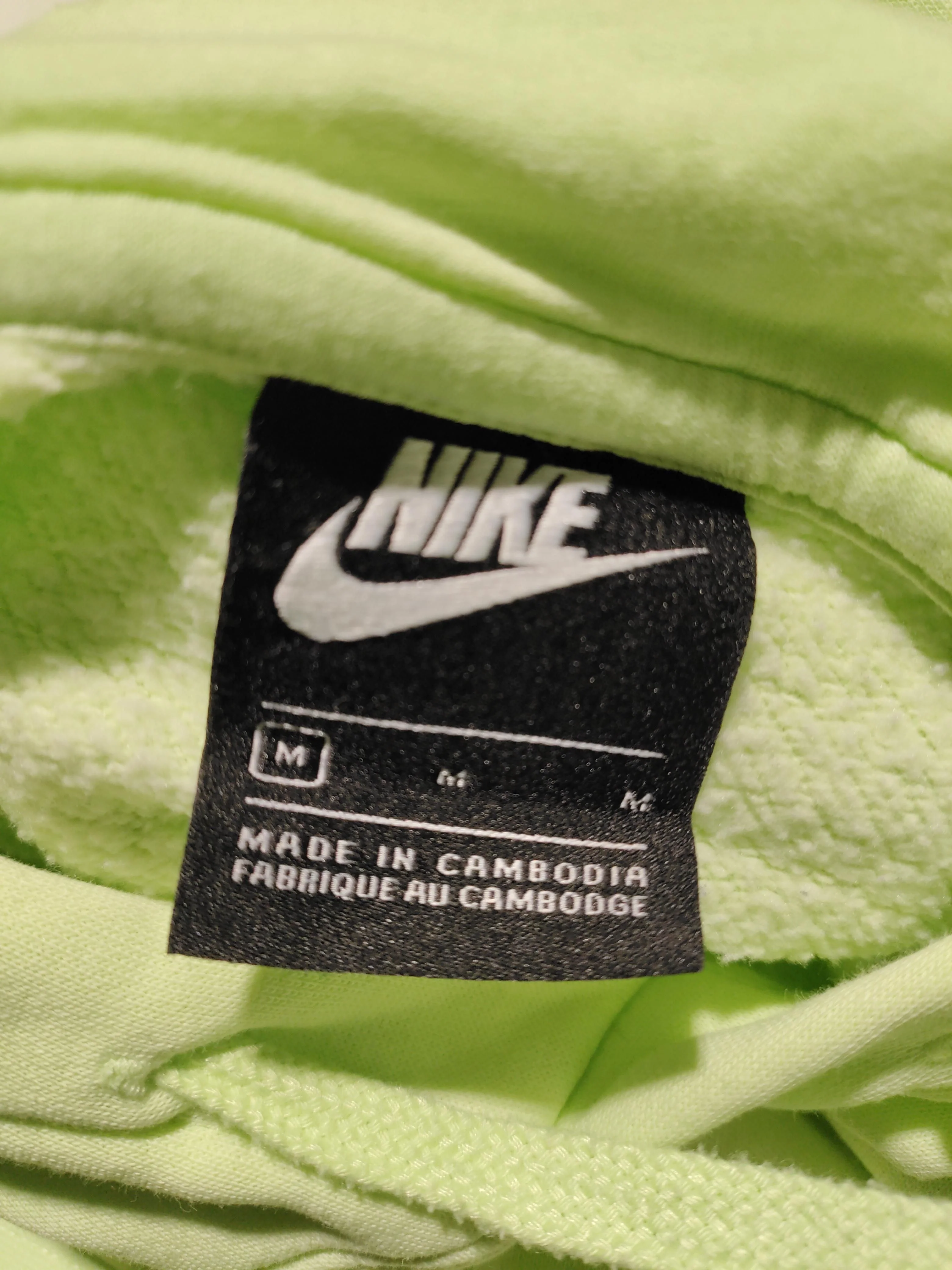 Nike Men's Hoodie M Green 100% Cotton Pullover - Image 6