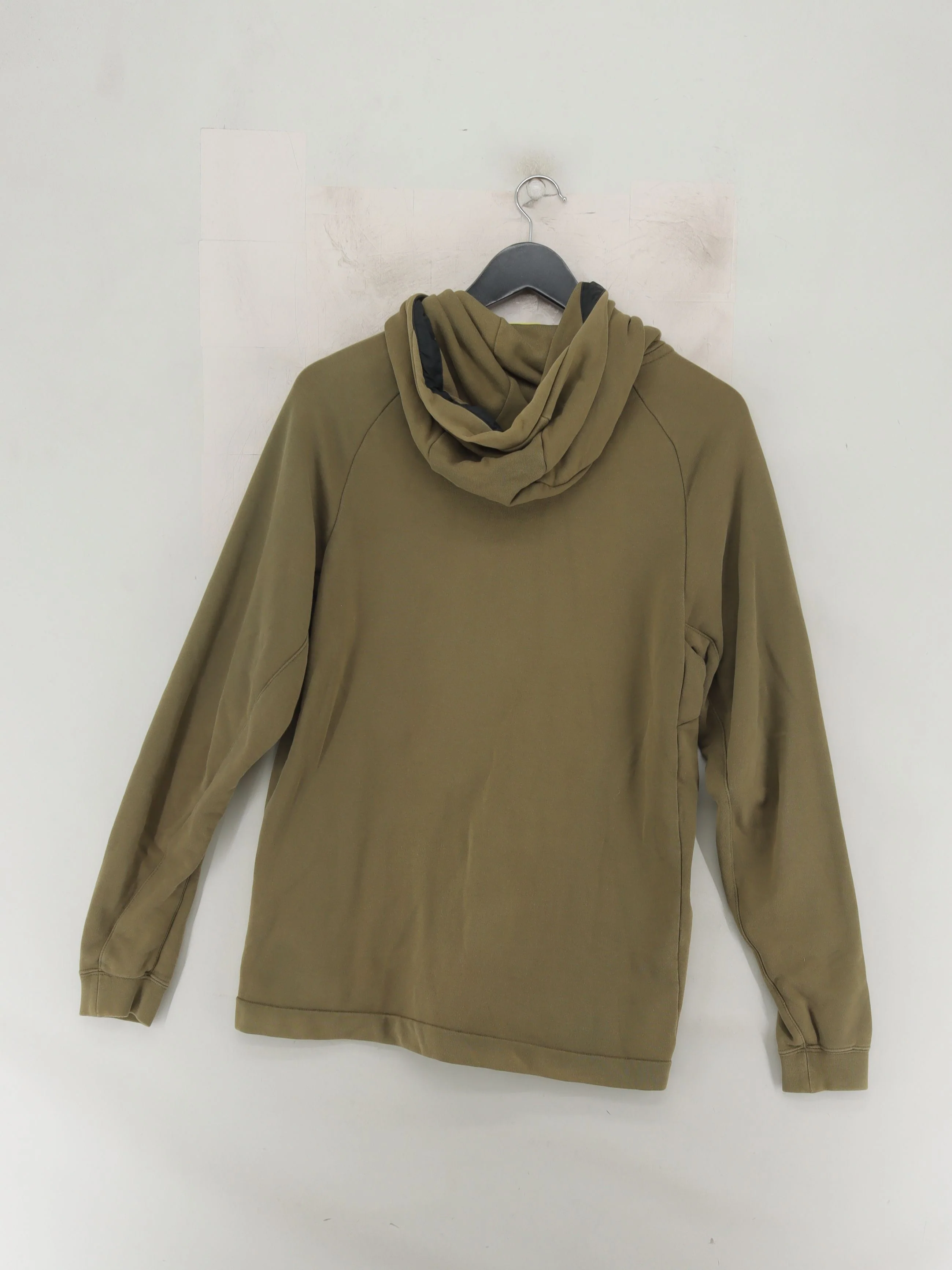 Nike Men's Hoodie M Green Cotton with Polyester Pullover - Image 2
