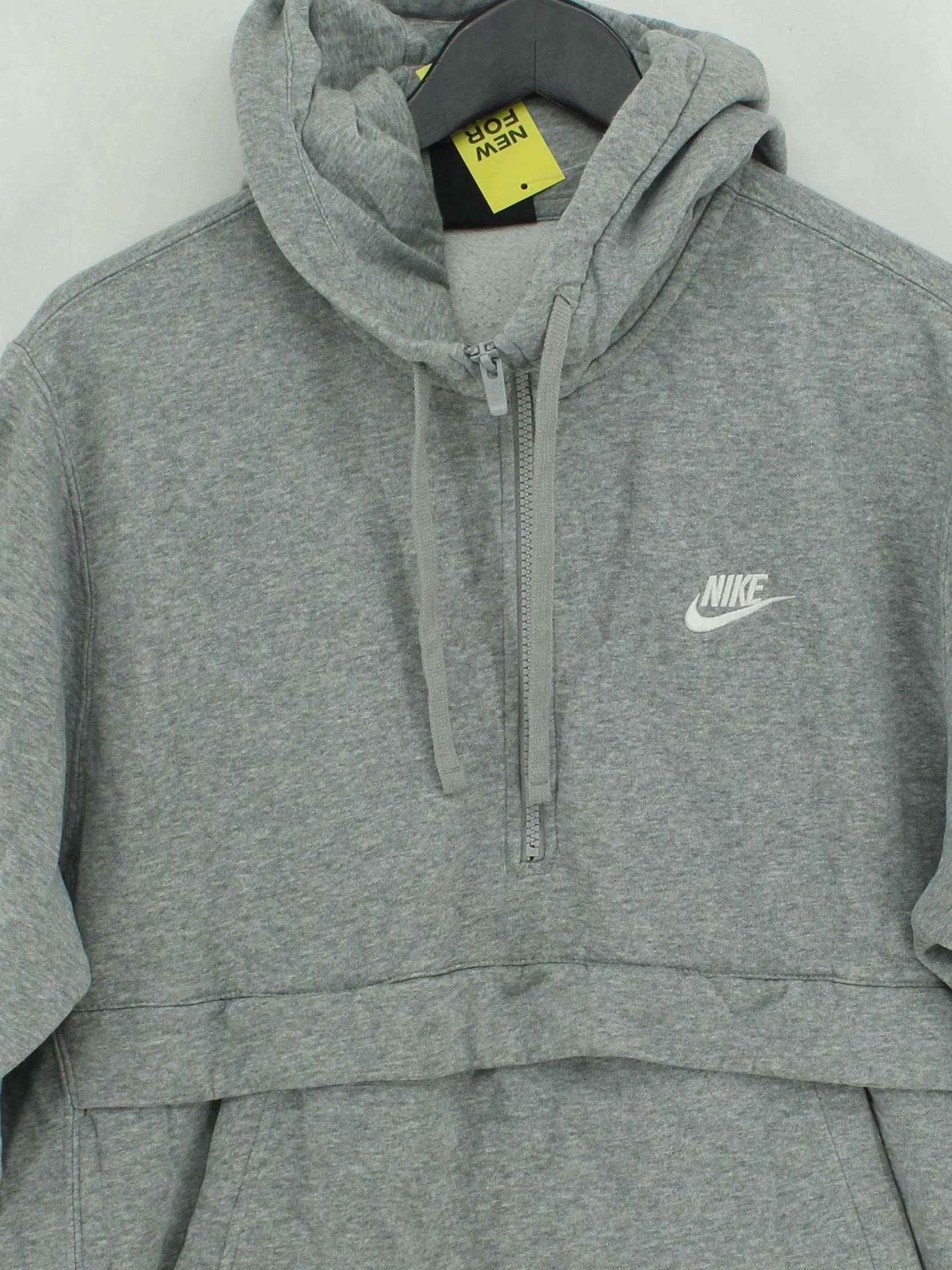 Nike Men's Hoodie M Grey 100% Cotton Pullover - Image 3