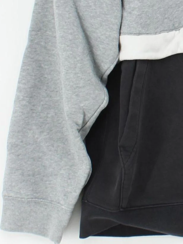 Nike Men's Hoodie M Grey Cotton with Polyester Pullover - Image 4