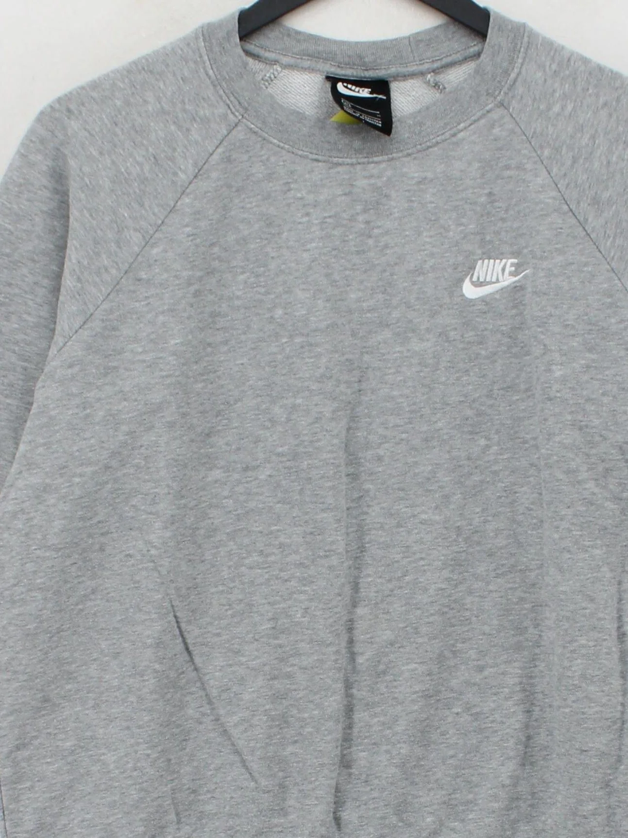 Nike Men's Hoodie M Grey Cotton with Polyester Pullover - Image 3