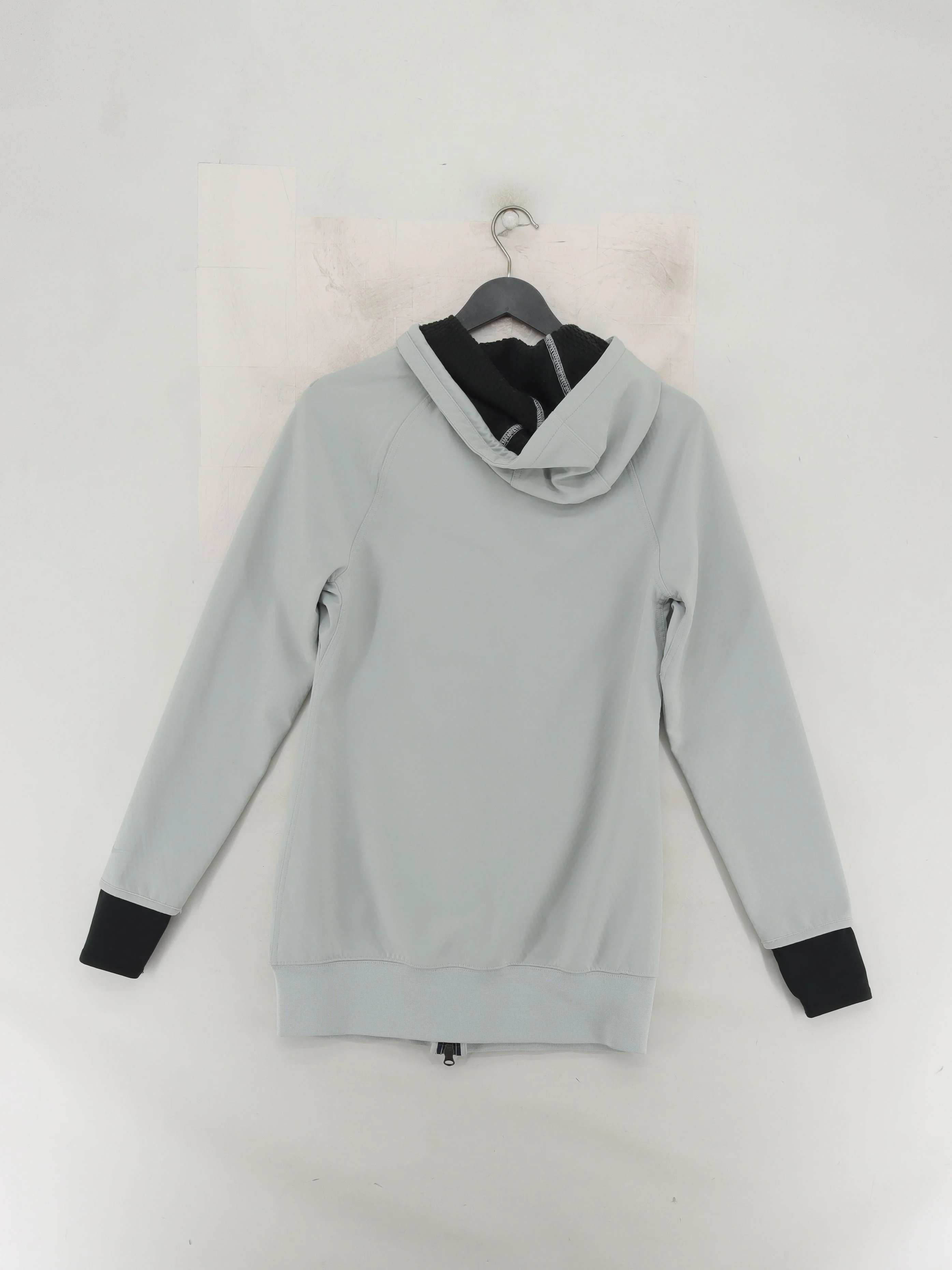 Nike Men's Hoodie M Grey Polyester with Cotton, Elastane Pullover - Image 2