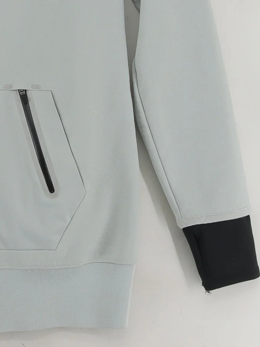 Nike Men's Hoodie M Grey Polyester with Cotton, Elastane Pullover - Image 4