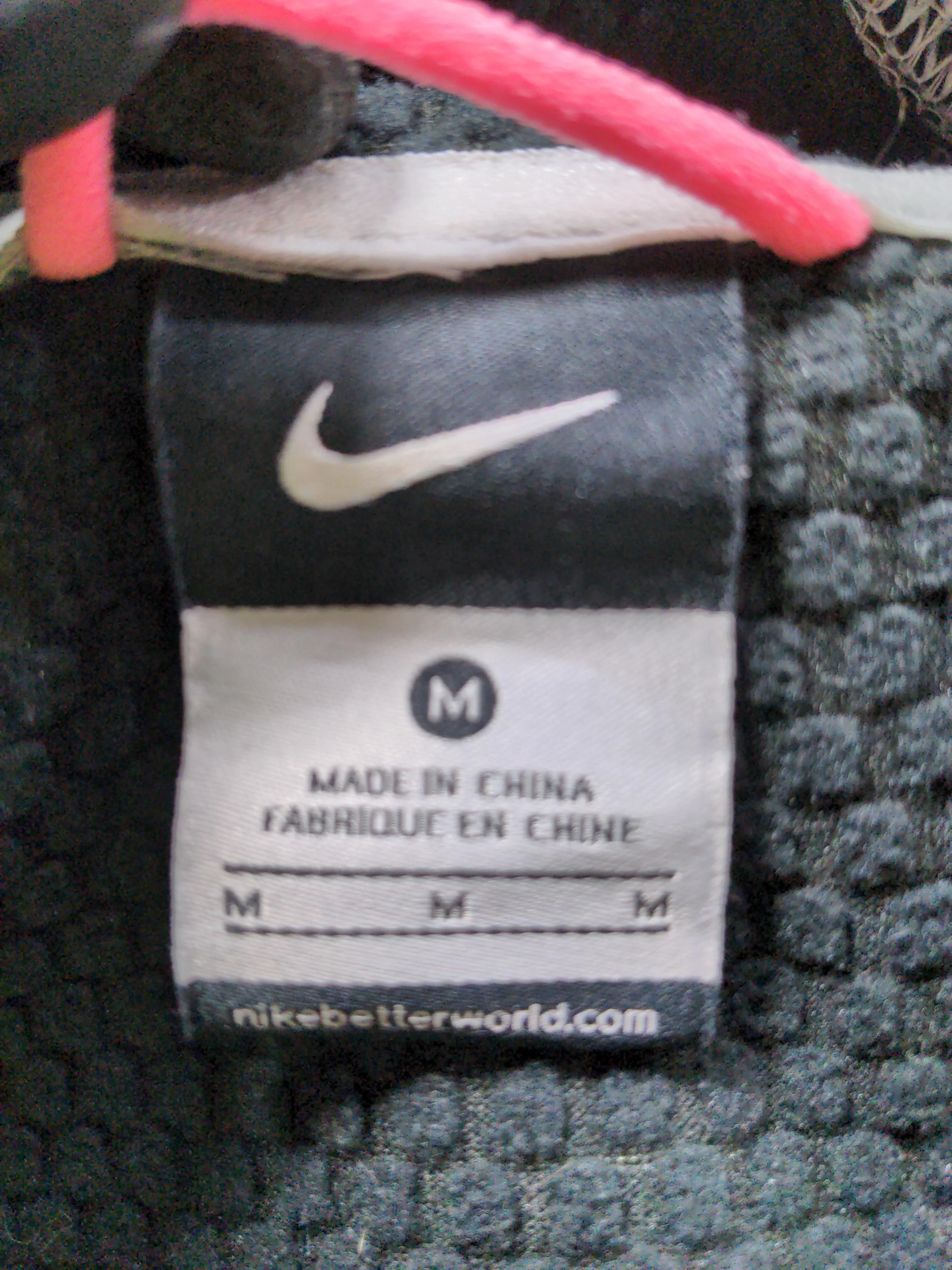 Nike Men's Hoodie M Grey Polyester with Cotton, Elastane Pullover - Image 6