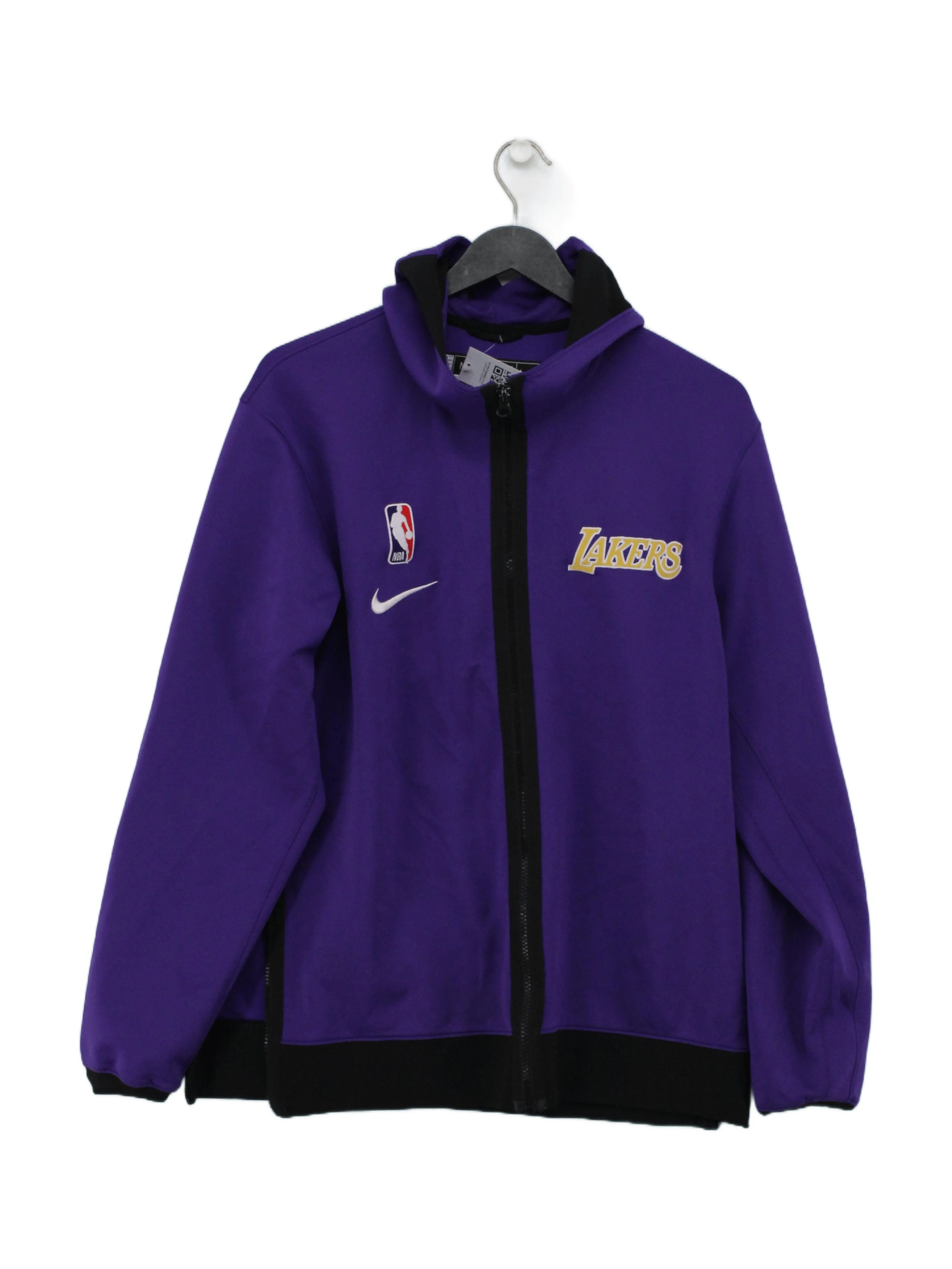 Nike Men's Hoodie M Purple Graphic 100% Polyester Pullover