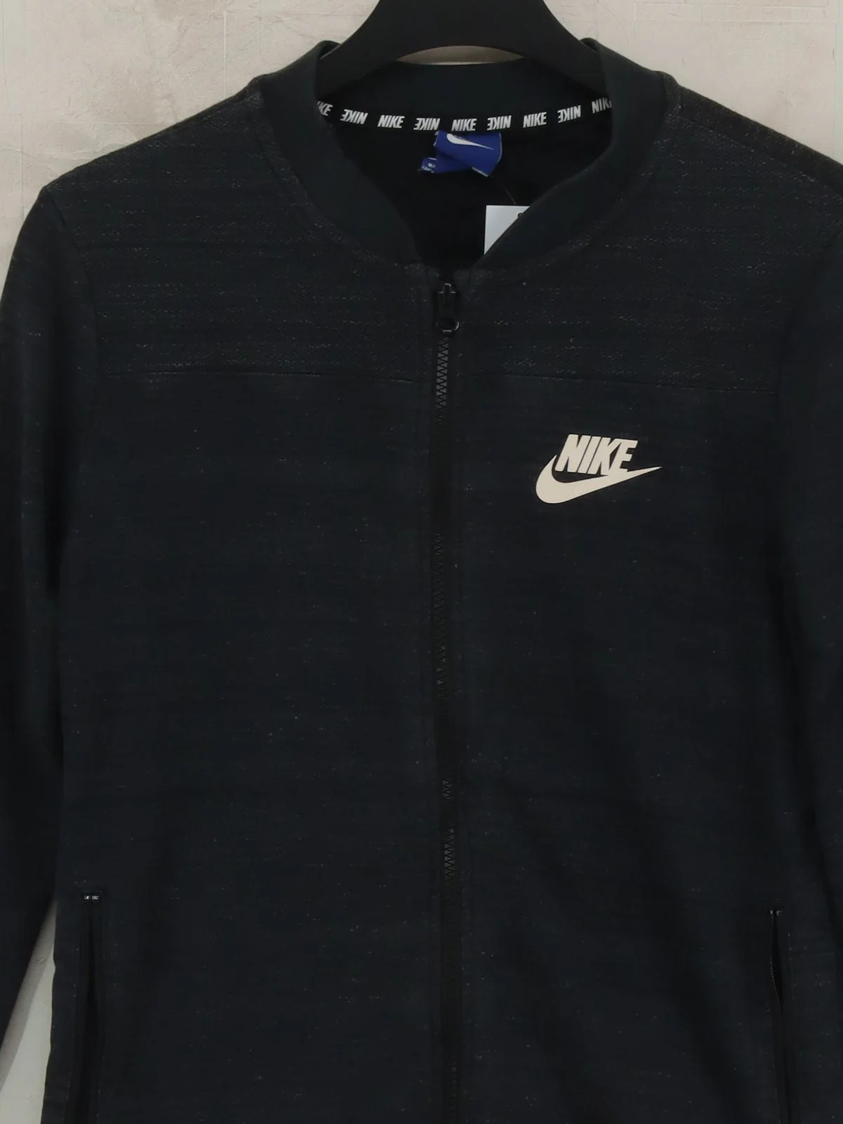 Nike Men's Hoodie S Black 100% Other Full Zip - Image 3