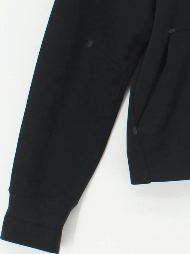 Nike Men's Hoodie S Black Cotton with Polyester Pullover - Image 4