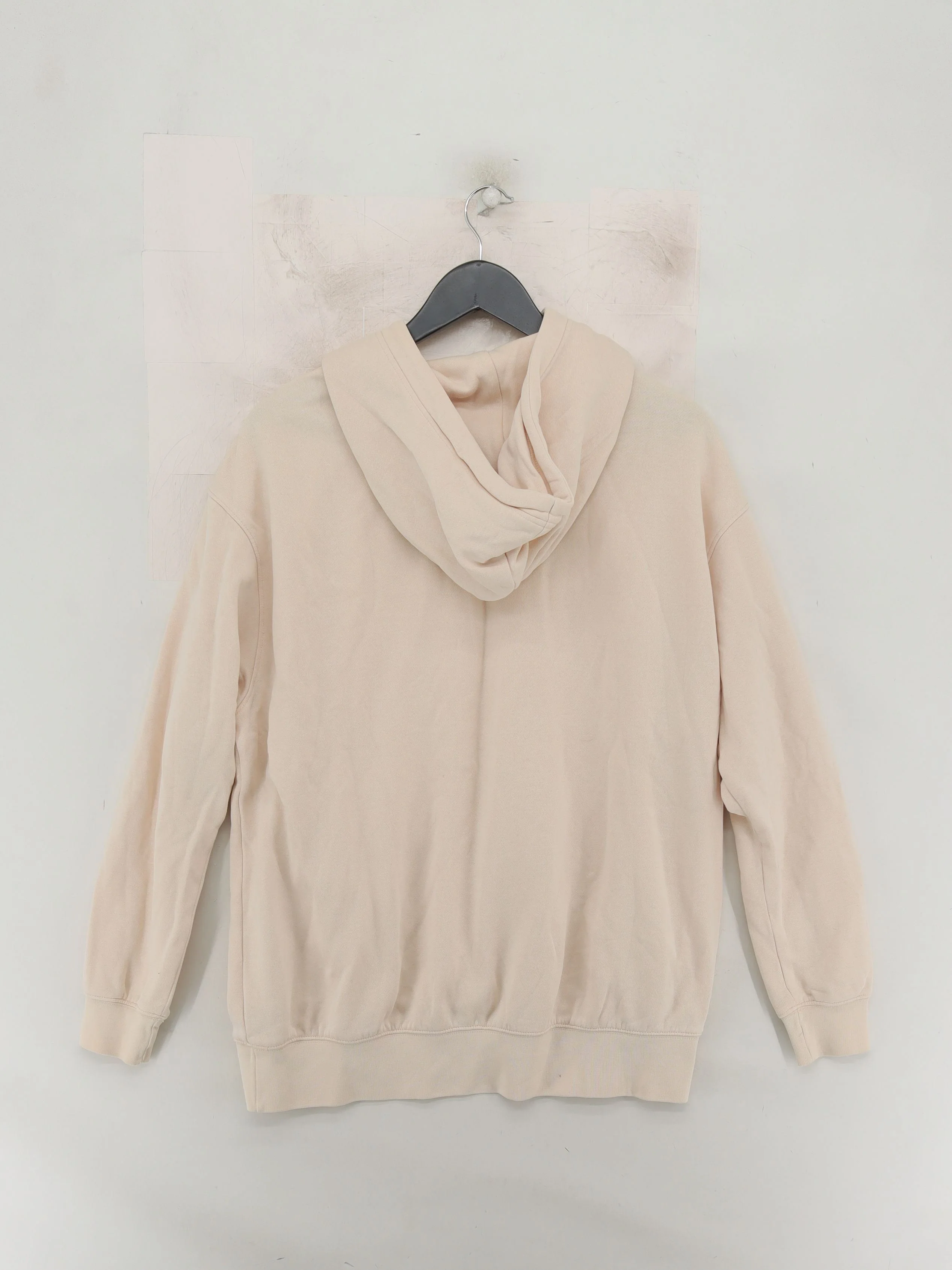 Nike Men's Hoodie S Cream Cotton with Polyester Pullover - Image 2