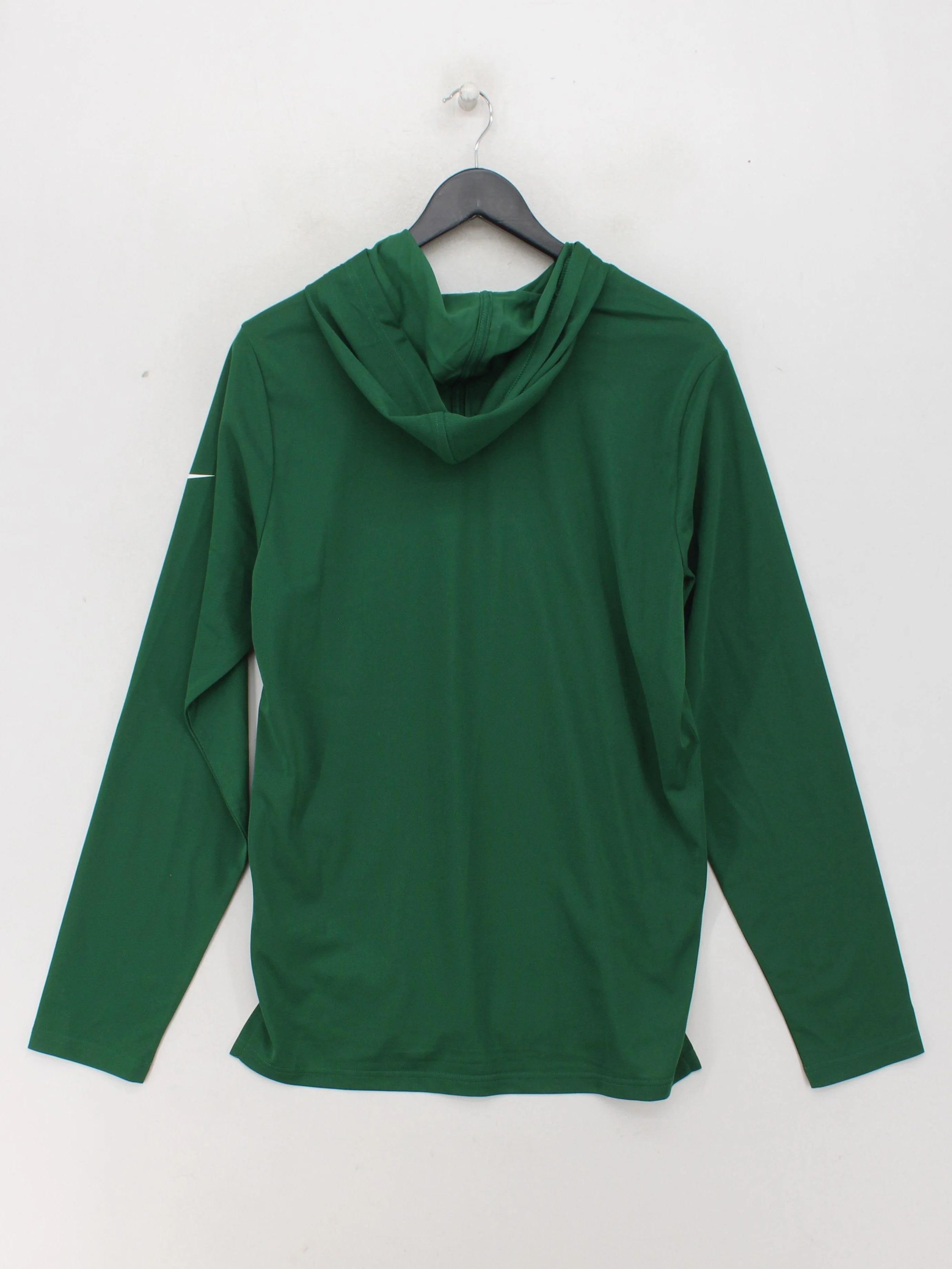 Nike Men's Hoodie S Green Graphic 100% Polyester Pullover - Image 2