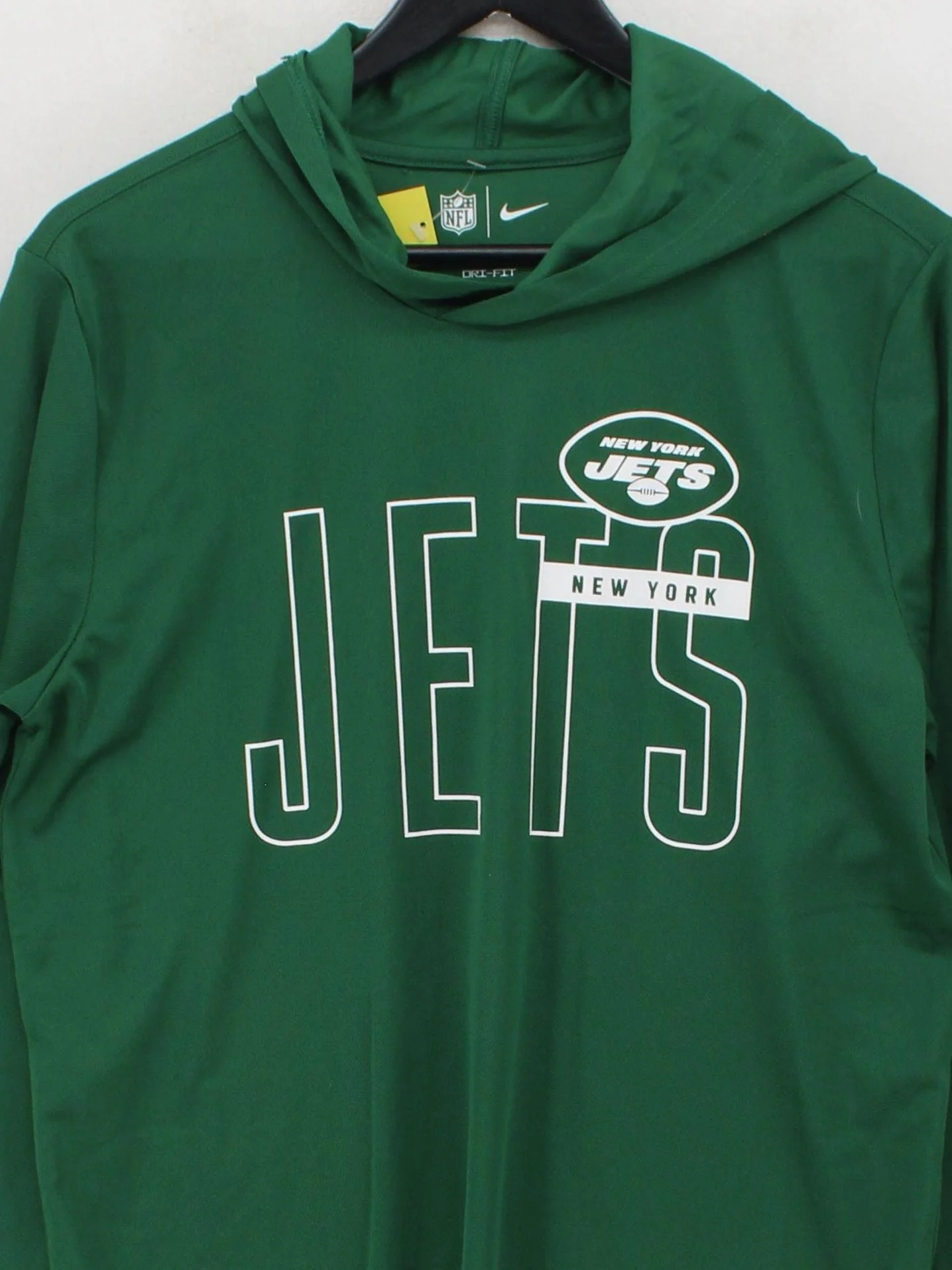 Nike Men's Hoodie S Green Graphic 100% Polyester Pullover - Image 3