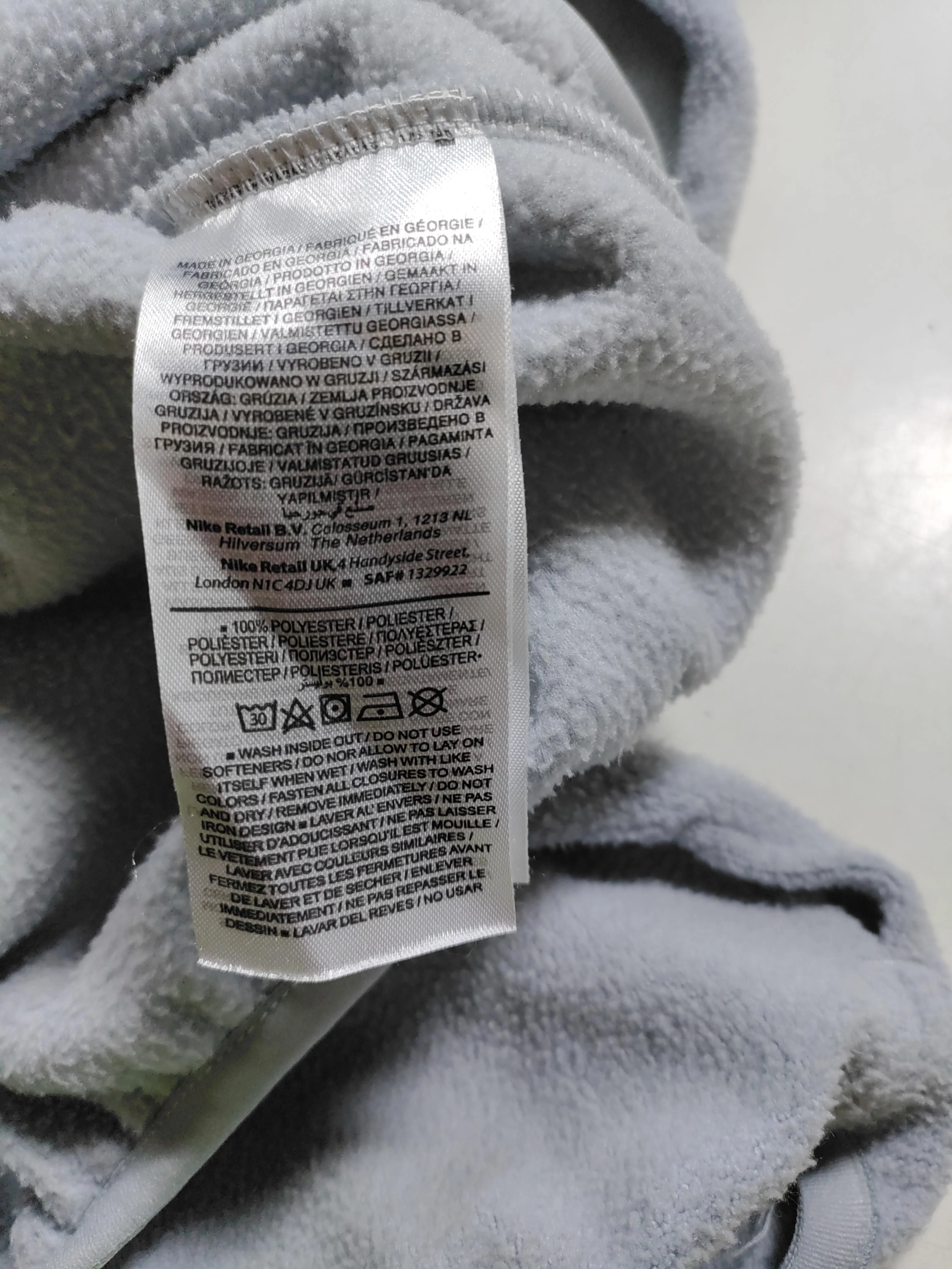 Nike Men's Hoodie S Grey 100% Polyester Pullover - Image 6