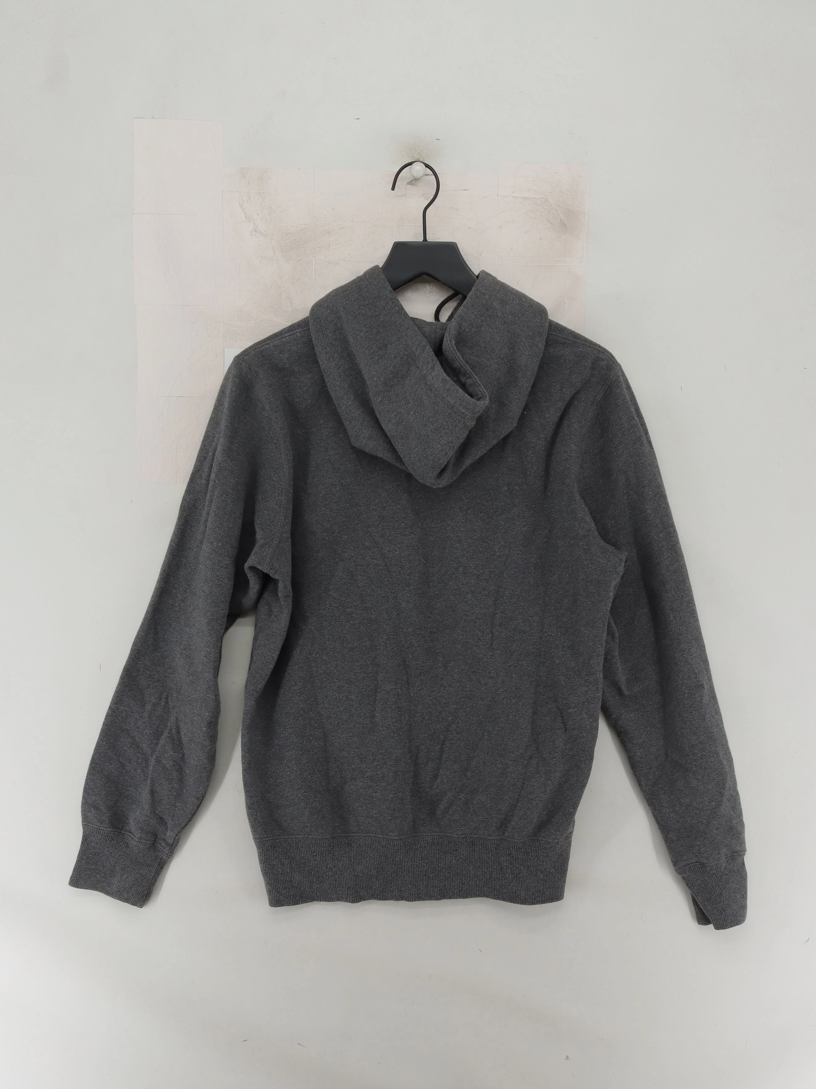 Nike Men's Hoodie S Grey Graphic Cotton with Polyester Pullover - Image 2