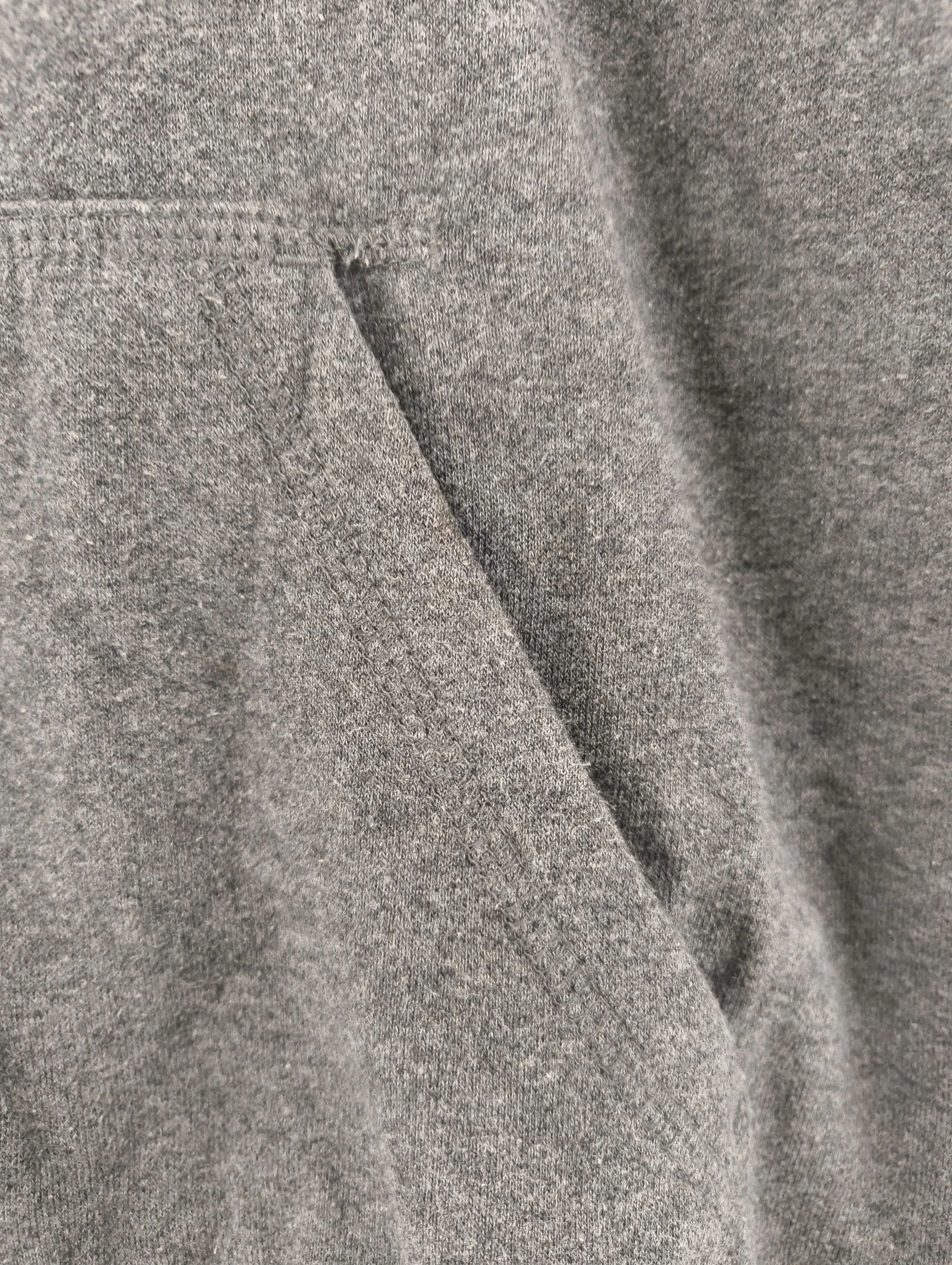 Nike Men's Hoodie S Grey Graphic Cotton with Polyester Pullover - Image 5