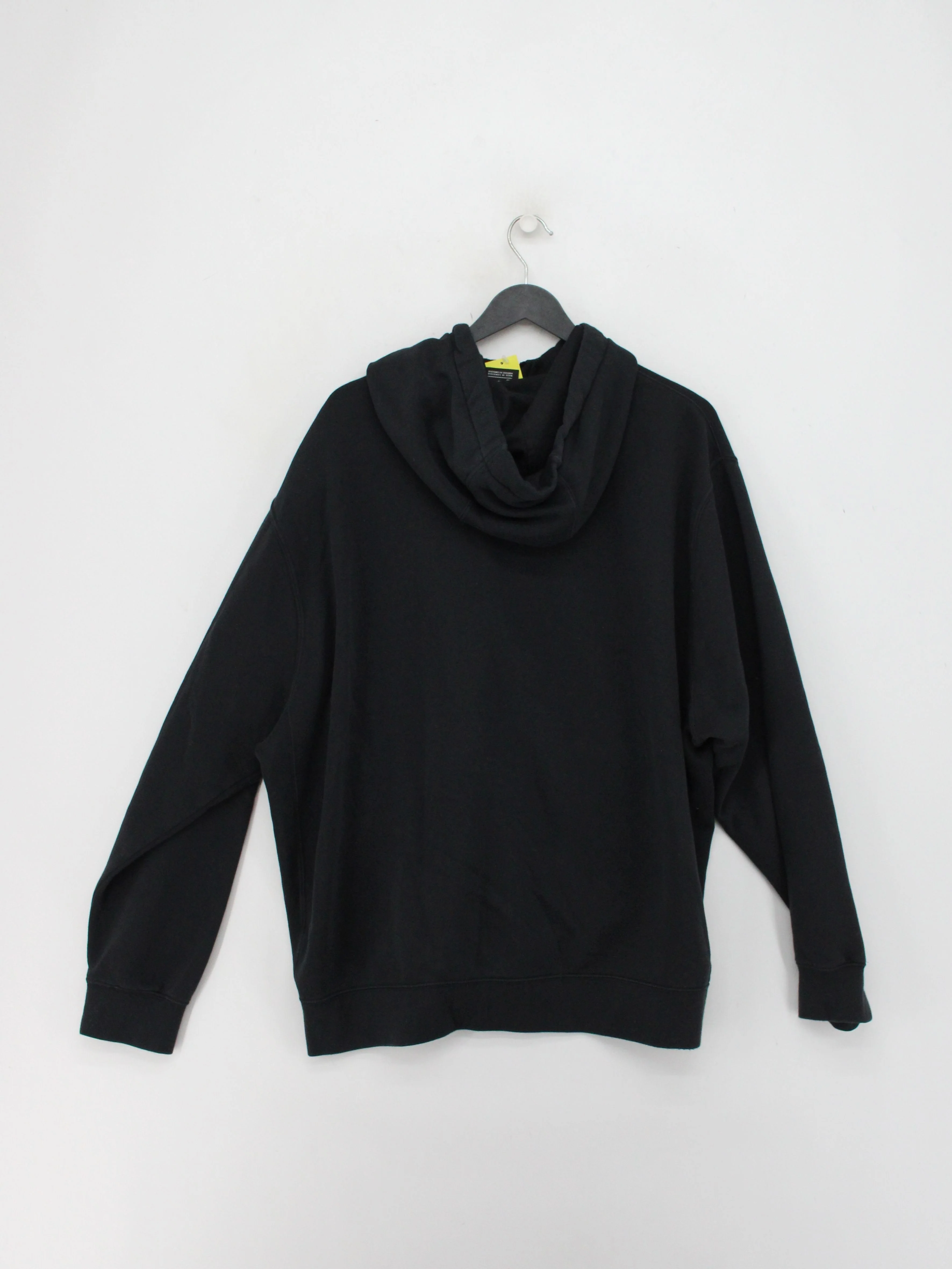 Nike Men's Hoodie XL Black Cotton with Polyester Pullover - Image 2