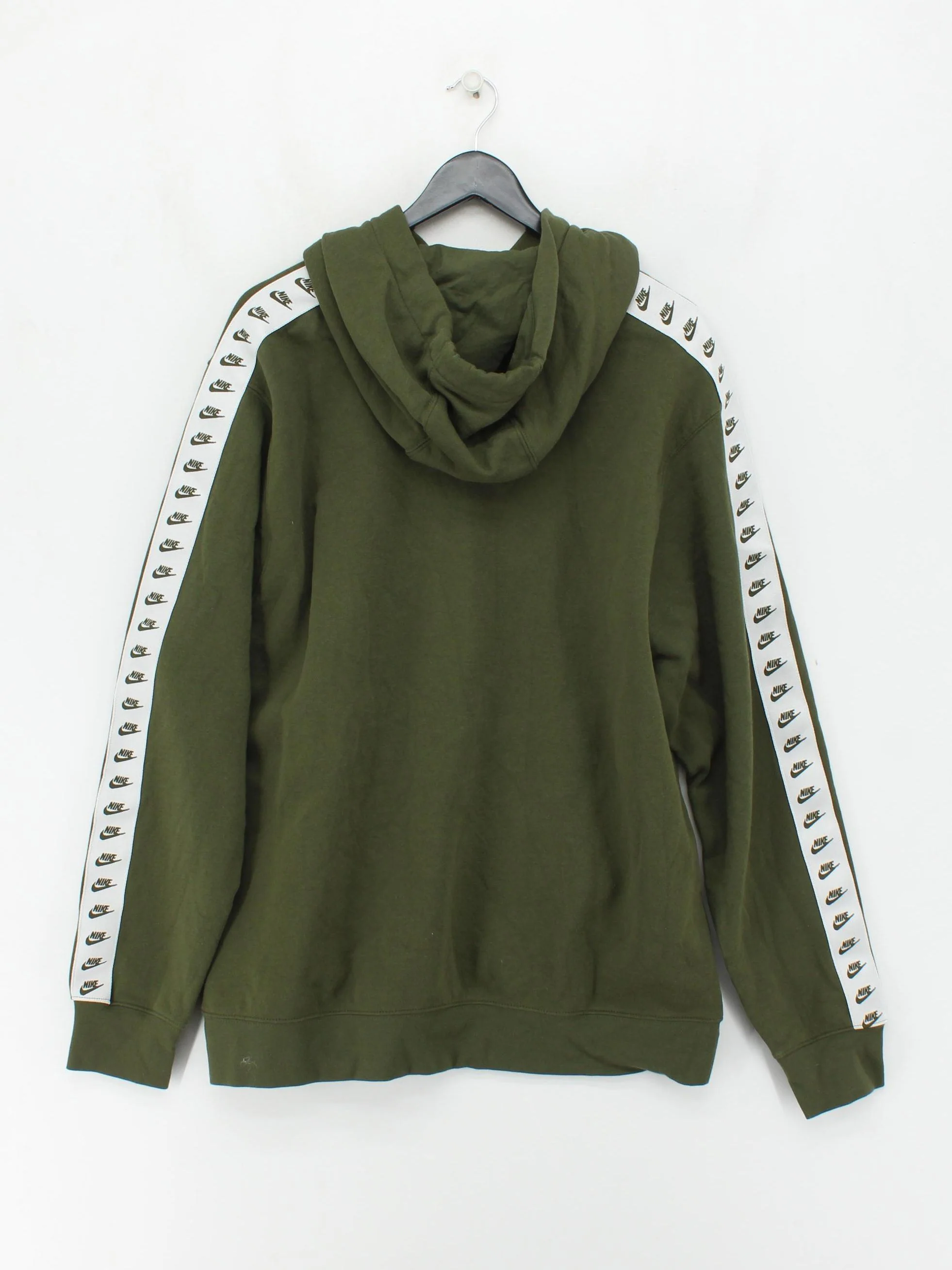 Nike Men's Hoodie XL Green Graphic Cotton with Polyester Pullover - Image 2