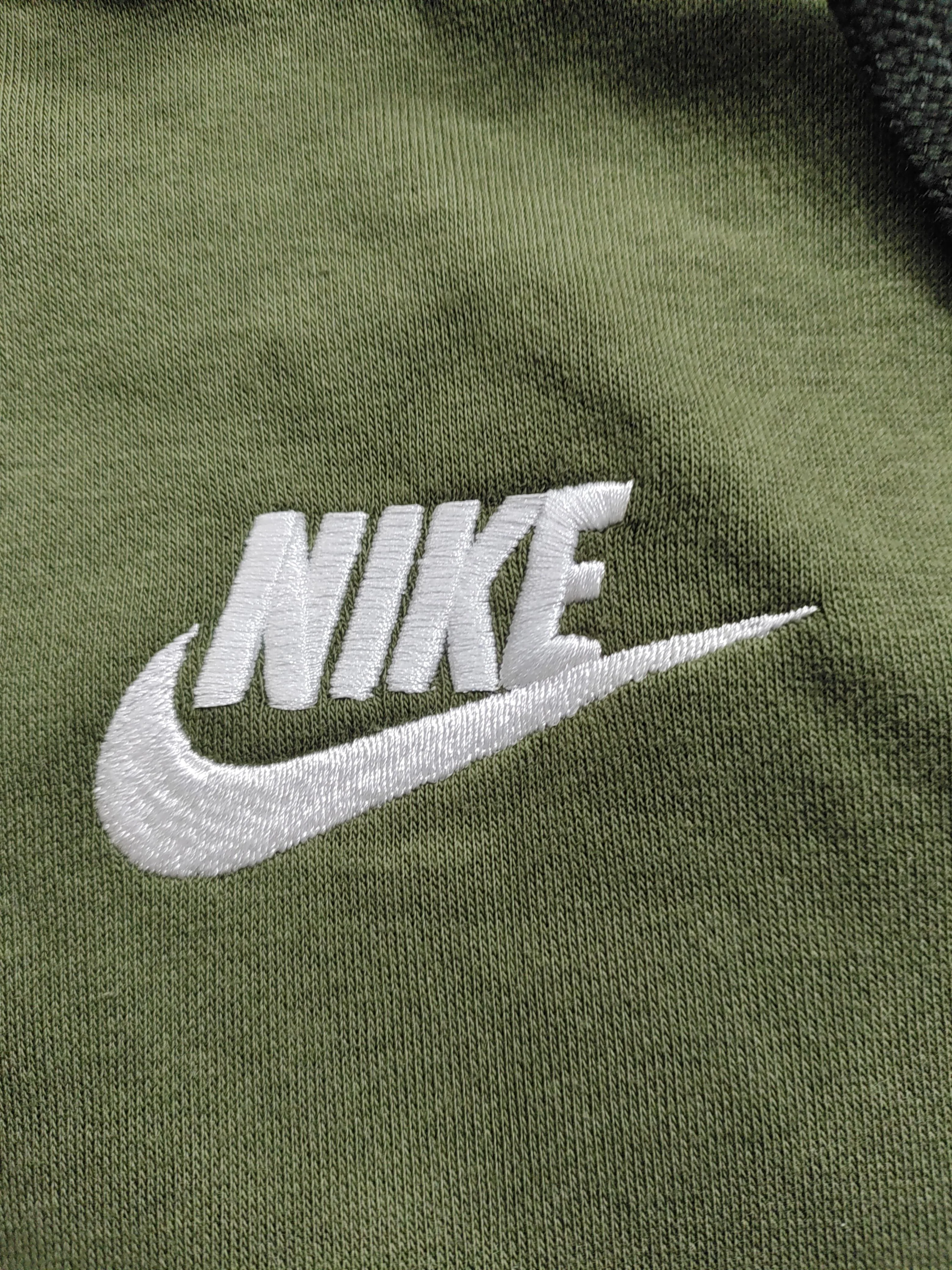 Nike Men's Hoodie XL Green Graphic Cotton with Polyester Pullover - Image 5