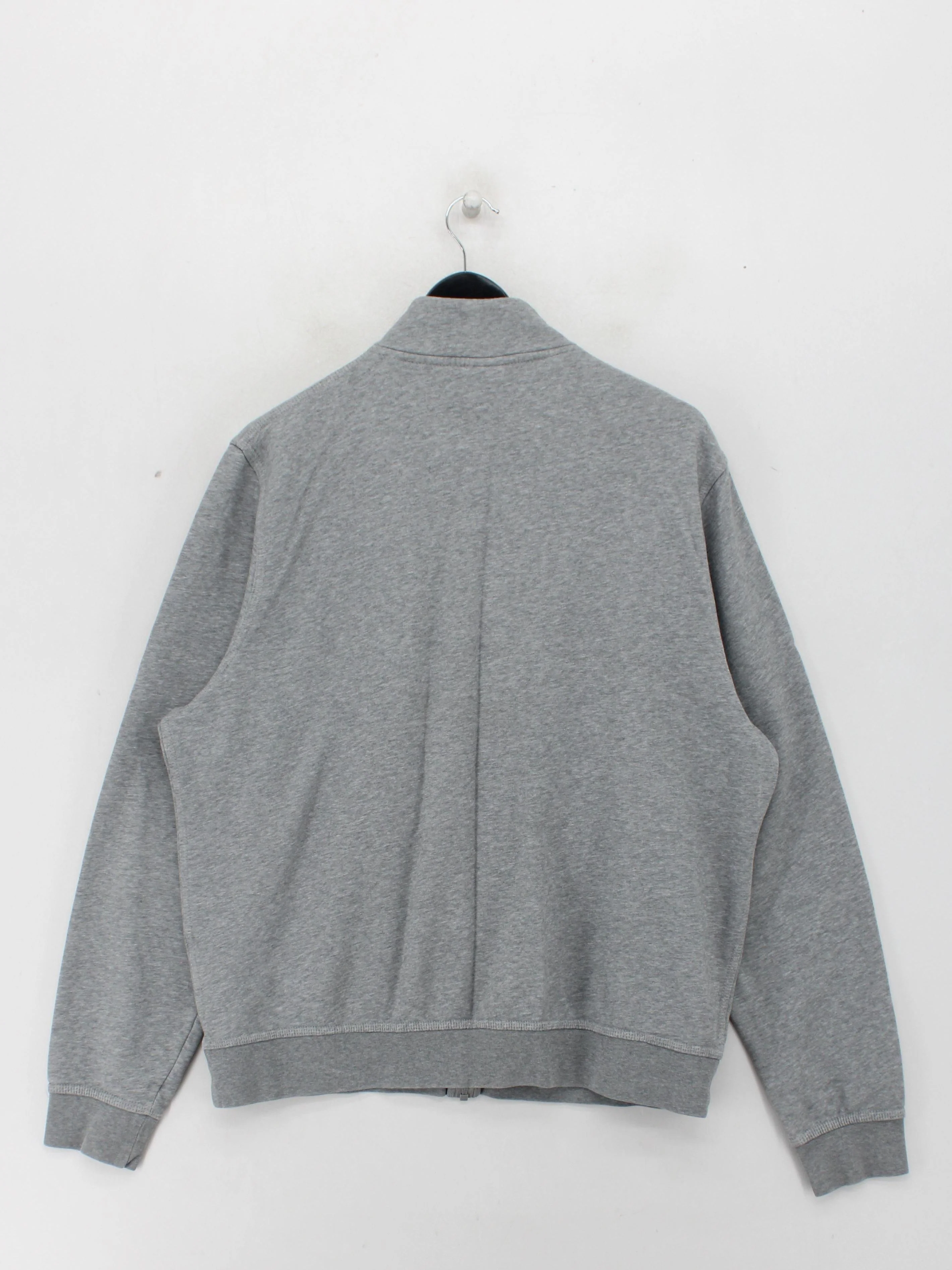 Nike Men's Hoodie XL Grey Cotton with Polyester Full Zip - Image 2