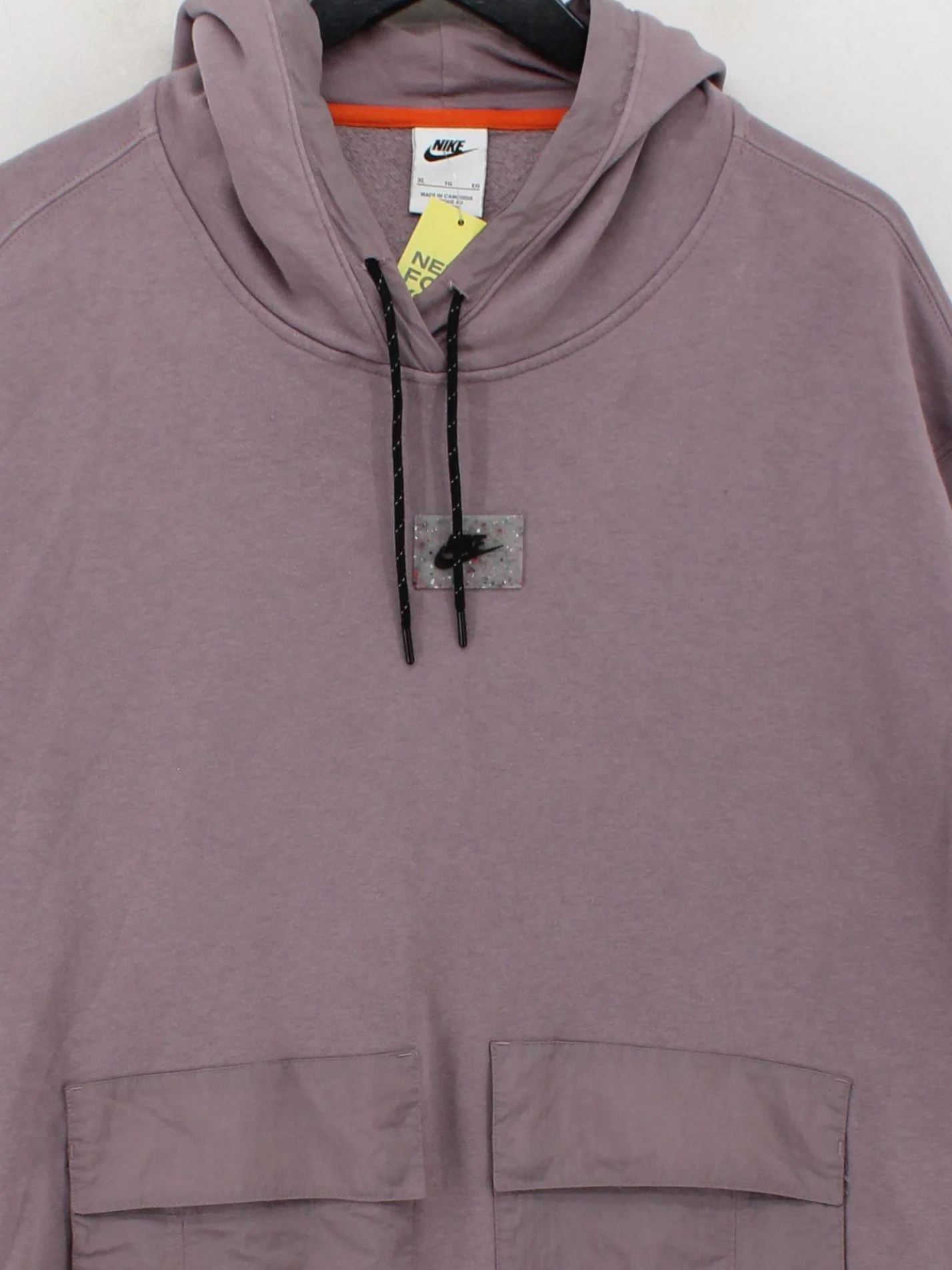 Nike Men's Hoodie XL Purple Cotton with Polyester, Nylon Pullover - Image 3