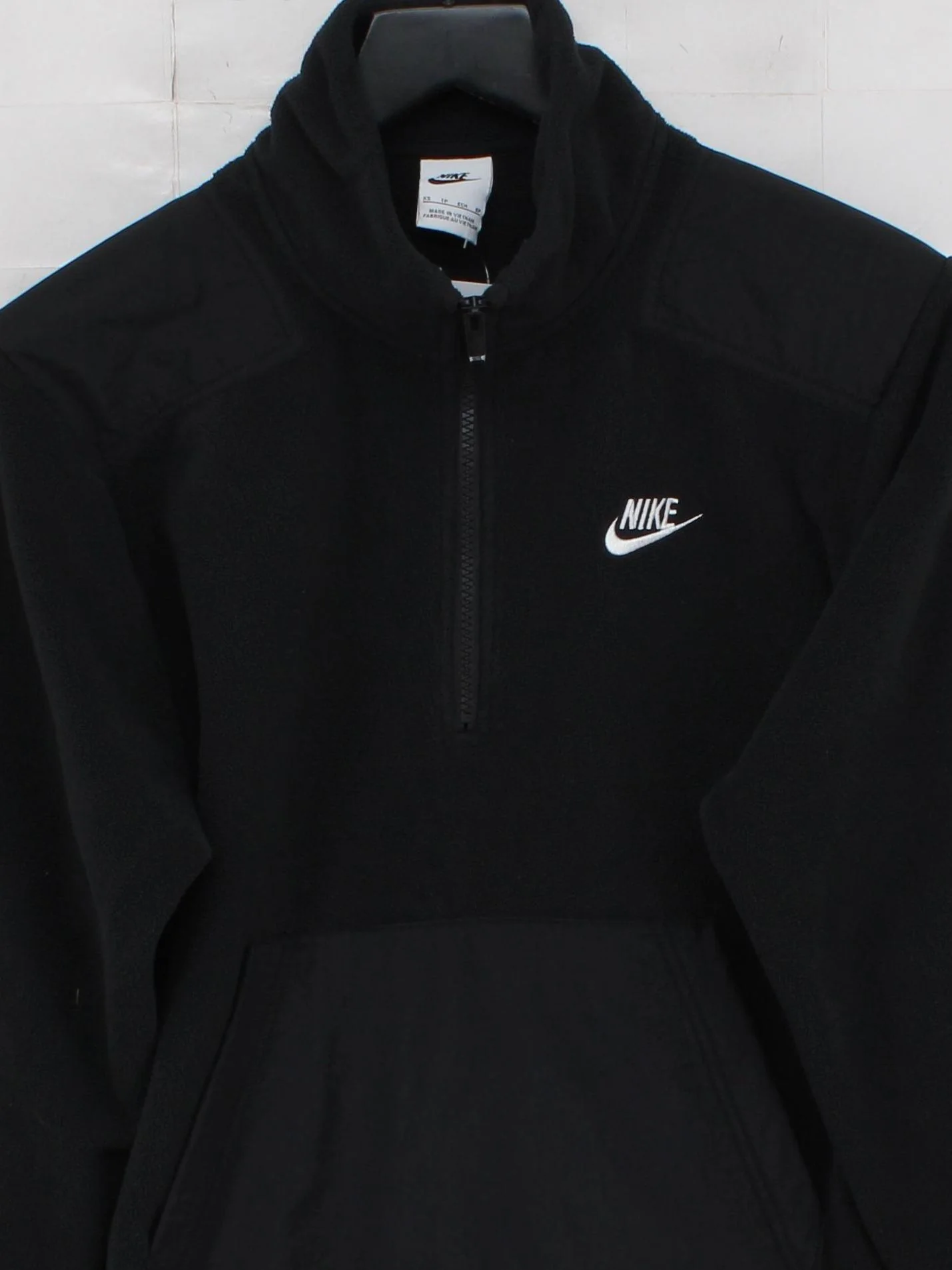 Nike Men's Hoodie XS Black 100% Polyester Pullover - Image 3