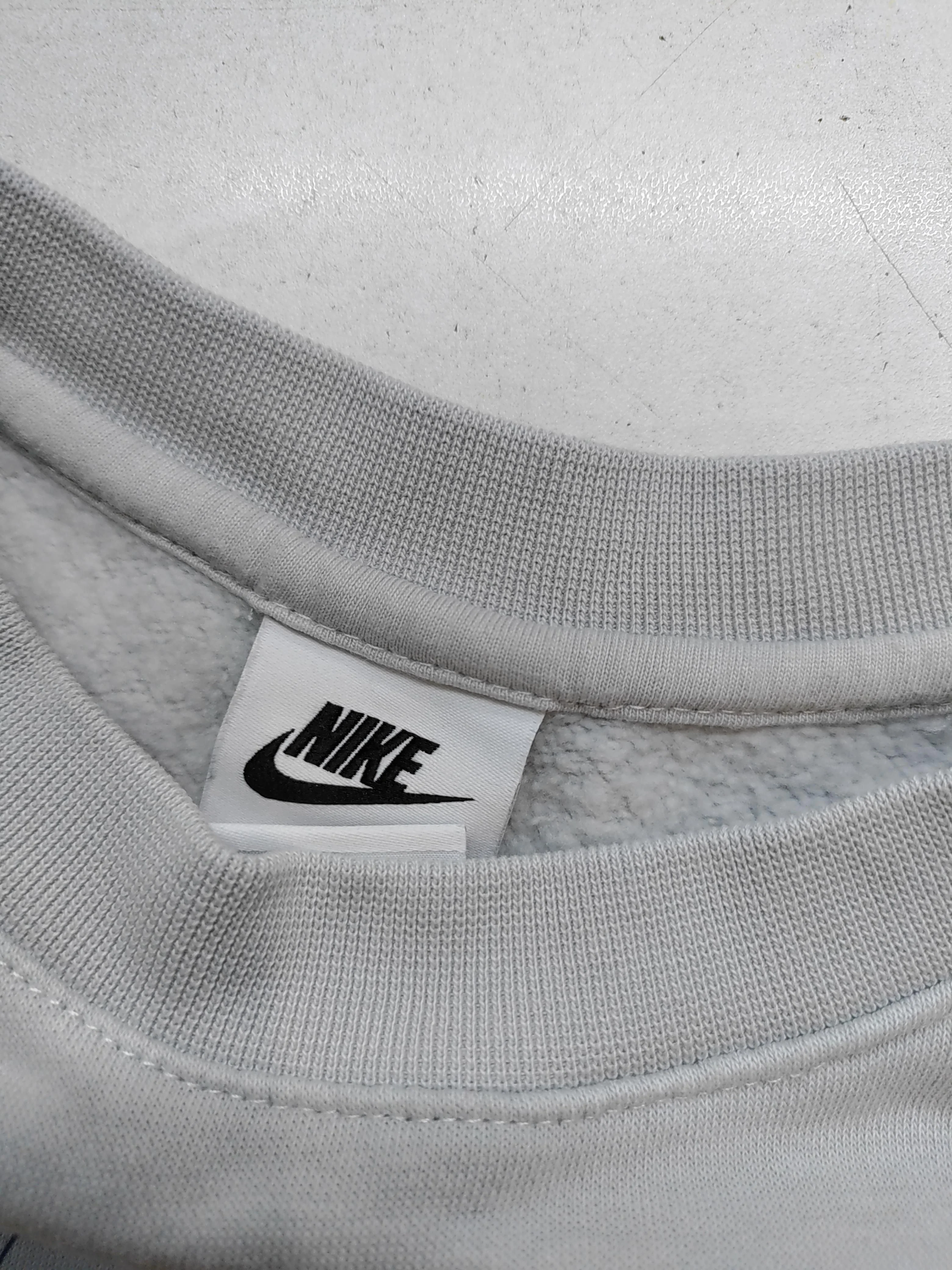 Nike Men's Hoodie XS Grey Graphic Cotton with Polyester Pullover - Image 5