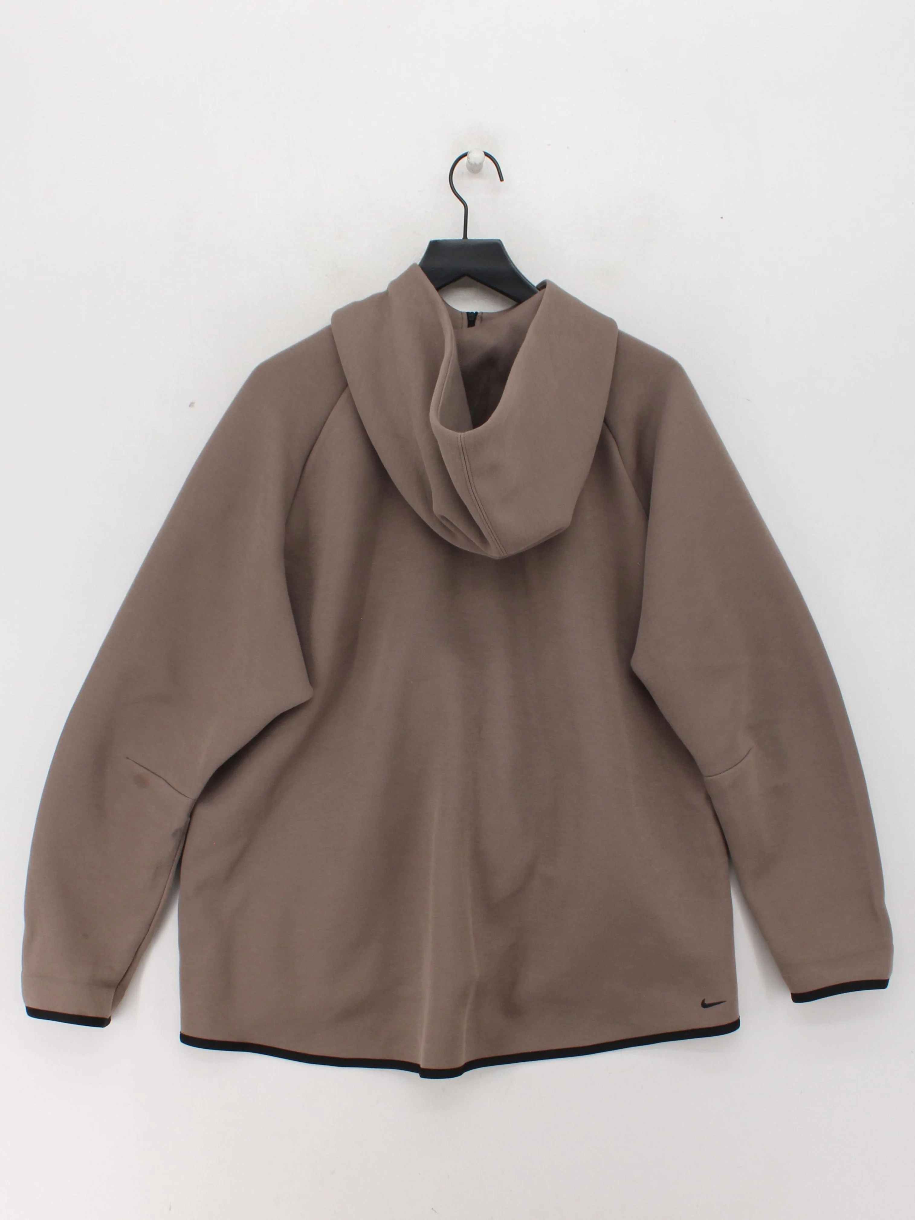 Nike Men's Hoodie XXL Brown Cotton with Polyester Pullover - Image 2