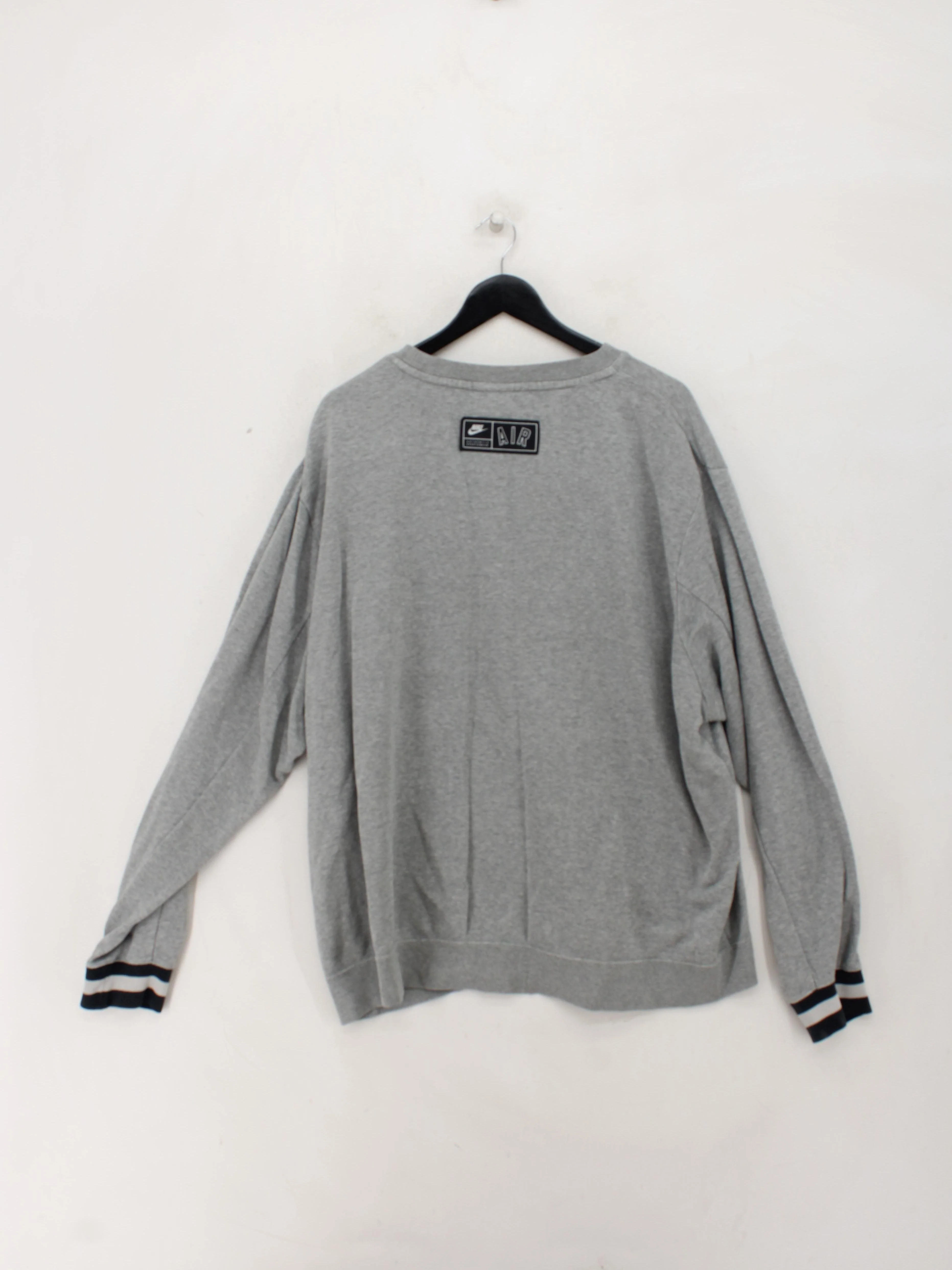 Nike Men's Hoodie XXL Grey Graphic Cotton with Polyester Pullover - Image 2