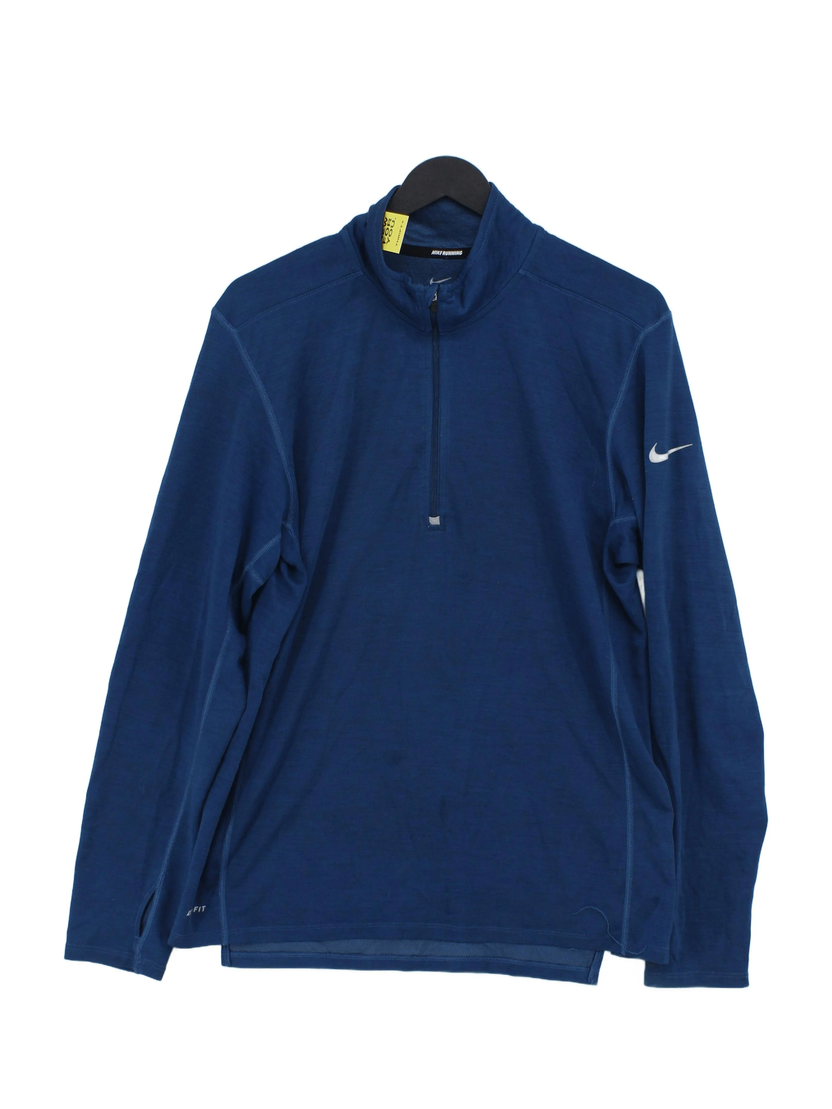 Nike Men's Loungewear M Blue 100% Polyester Mock Neck Basic