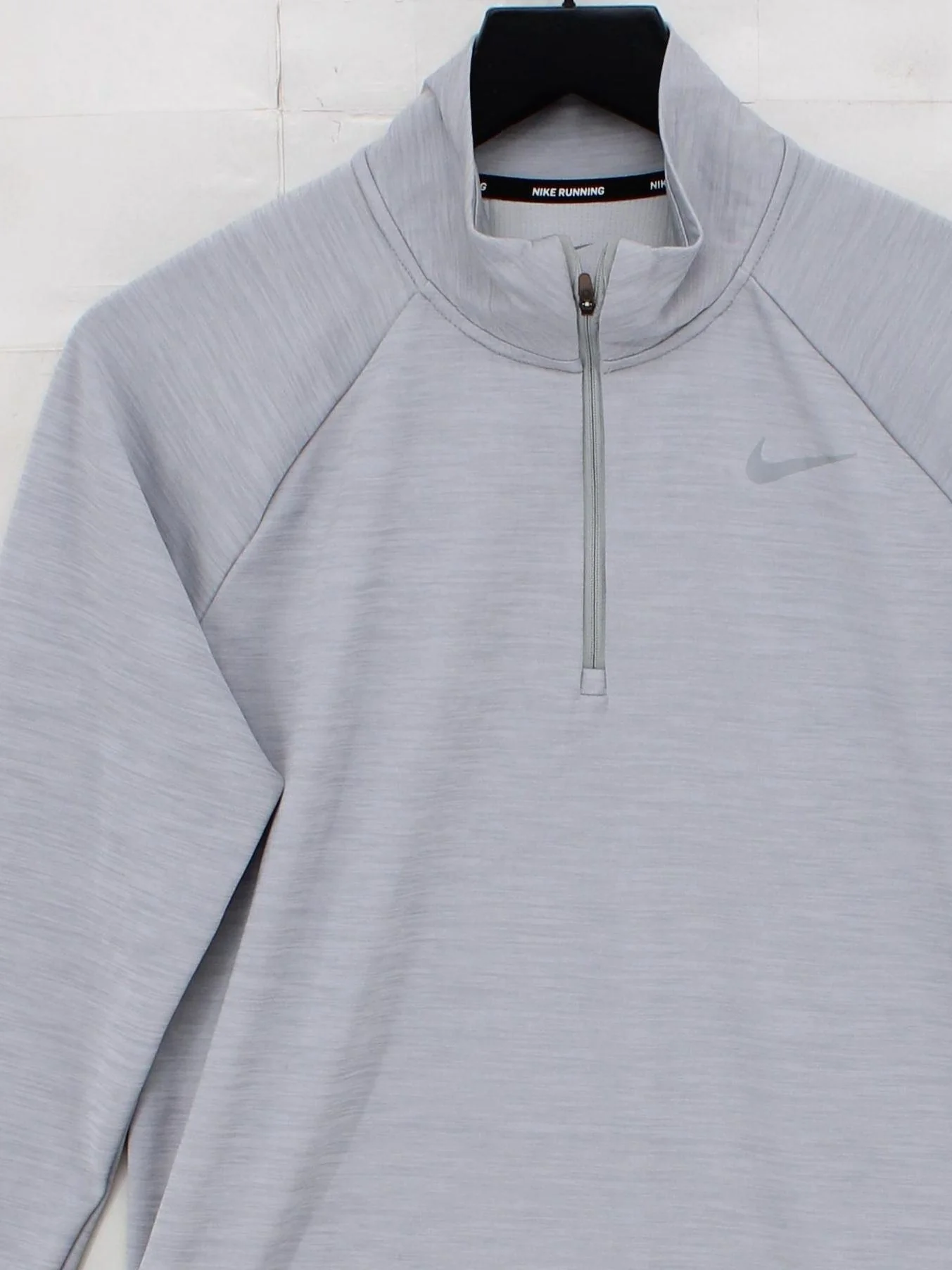 Nike Men's Loungewear M Grey 100% Polyester Mock Neck Basic - Image 3