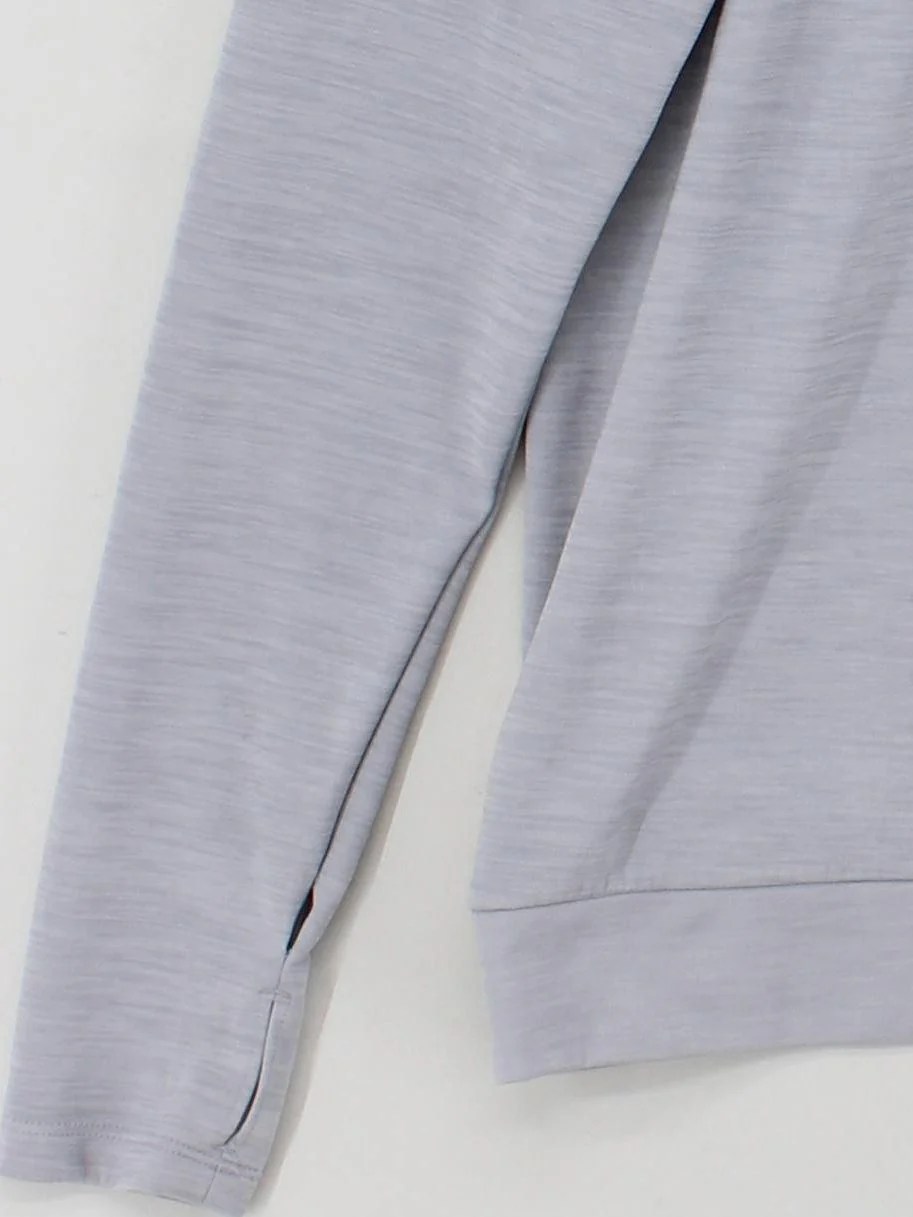 Nike Men's Loungewear M Grey 100% Polyester Mock Neck Basic - Image 4