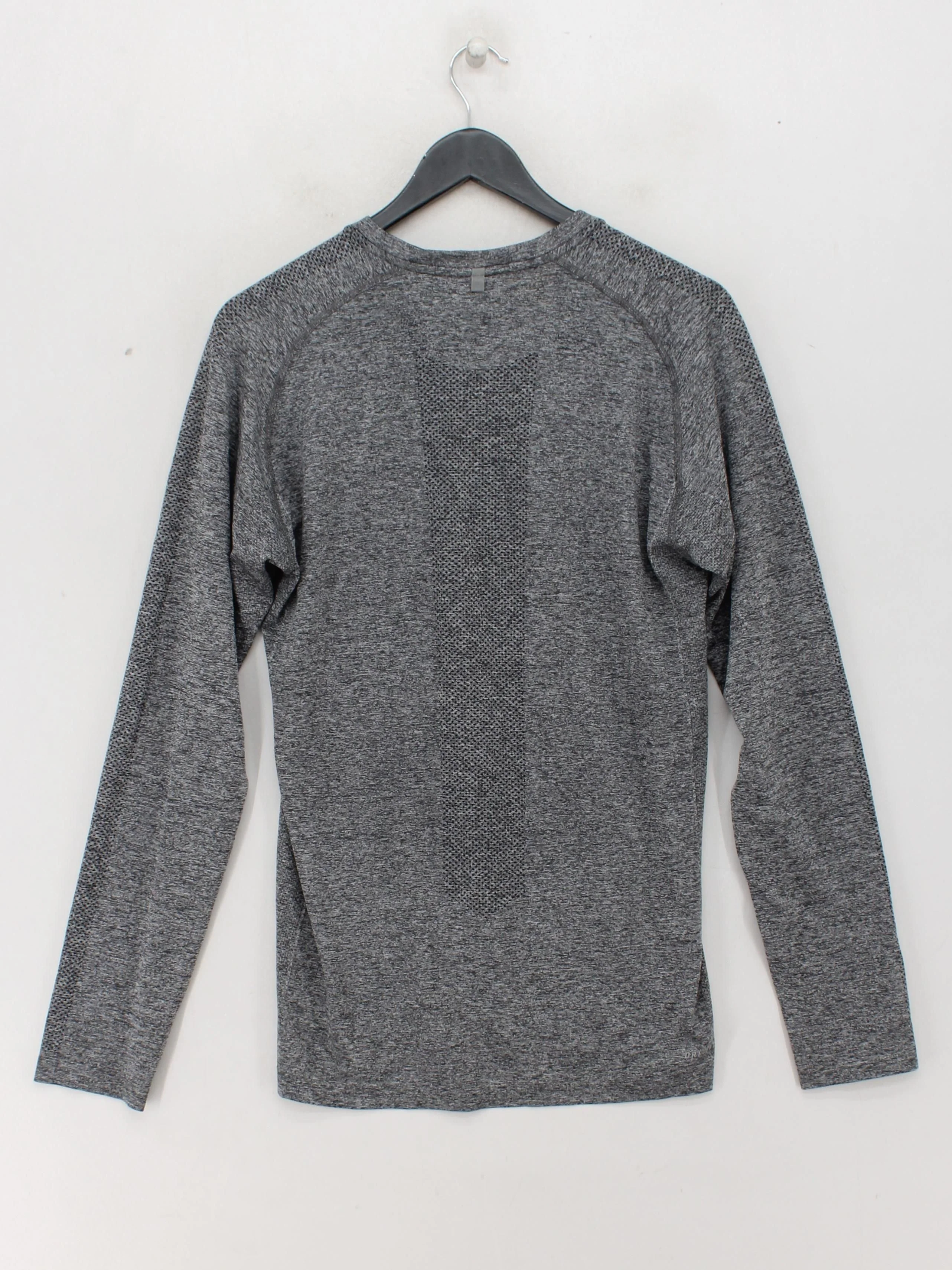Nike Men's Loungewear M Grey Nylon with Polyester, Spandex Round Neck Basic - Image 2
