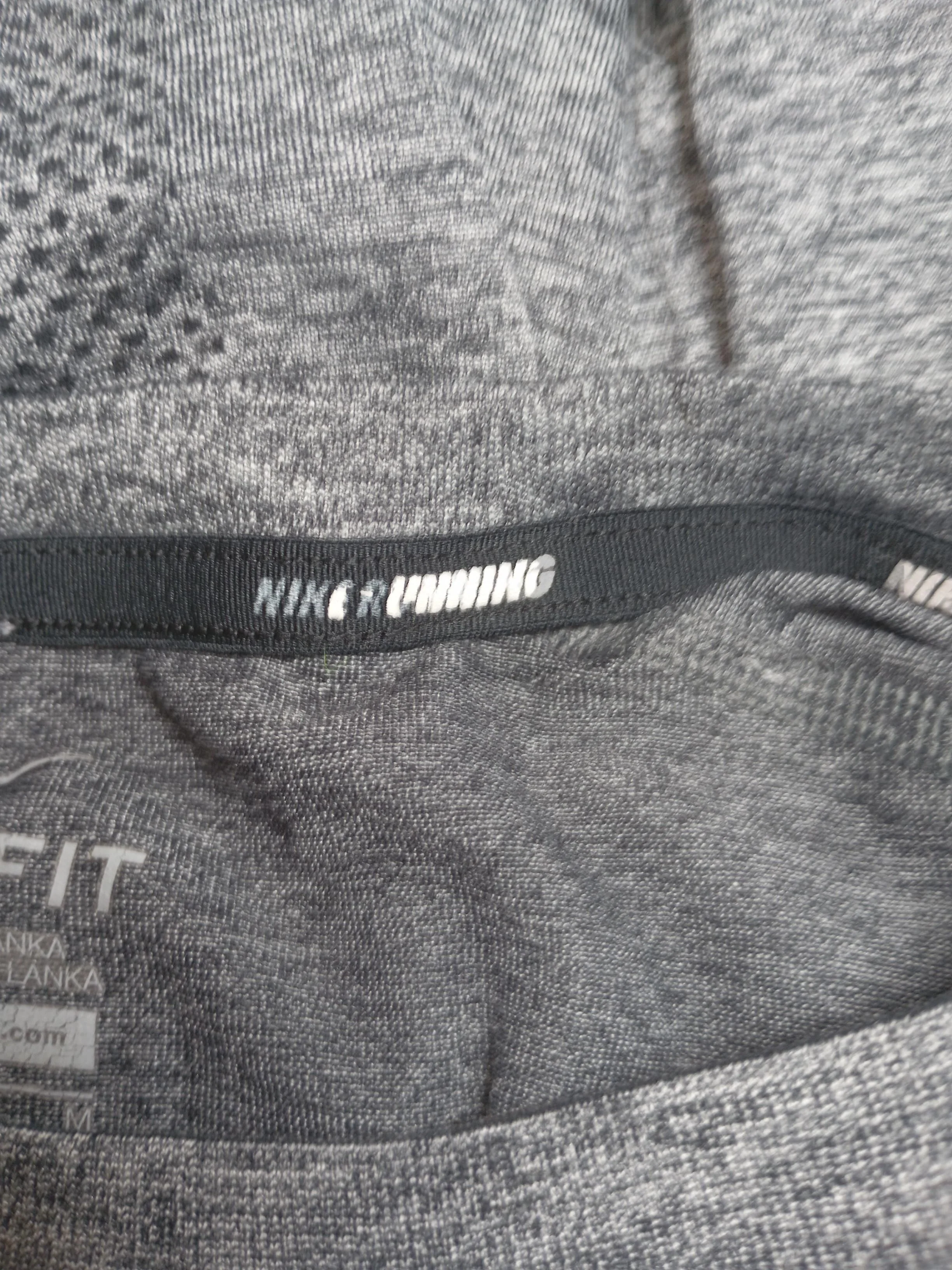 Nike Men's Loungewear M Grey Nylon with Polyester, Spandex Round Neck Basic - Image 5