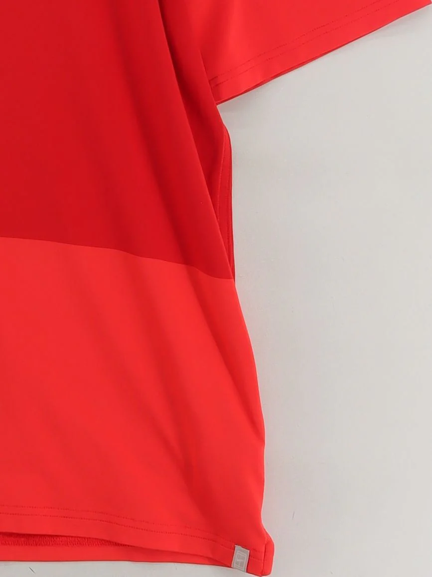 Nike Men's Polo L Red Striped Polyester with Elastane Basic - Image 4
